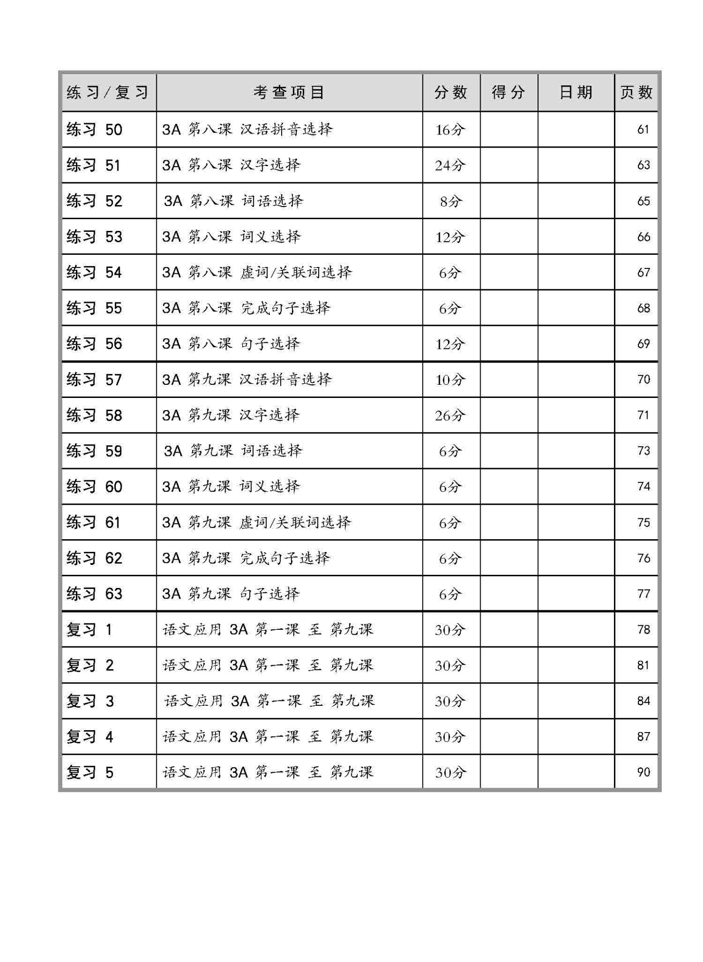 小三华文 语文应用 全面备考练习 3A/3B / Chinese Language and Usage Pre-exam Practice for Primary 3A/3B