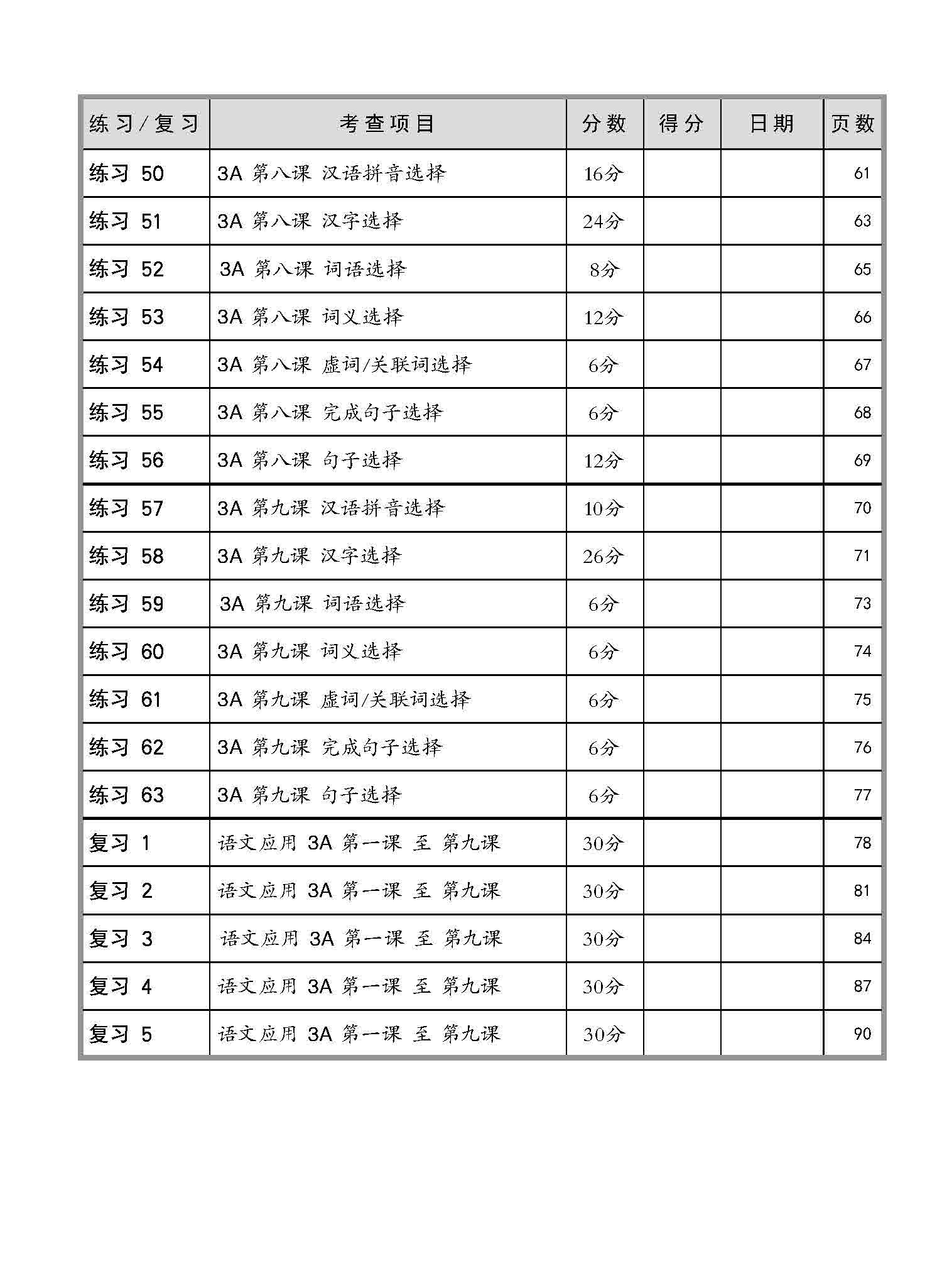 小三华文 语文应用 全面备考练习 3A/3B / Chinese Language and Usage Pre-exam Practice for Primary 3A/3B