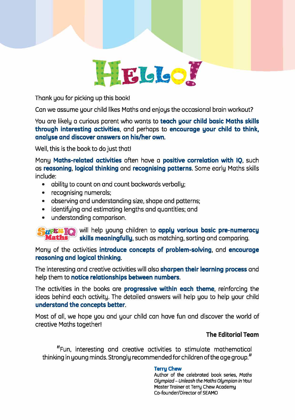 SUPER IQ Maths Level 1 (4-5 years)