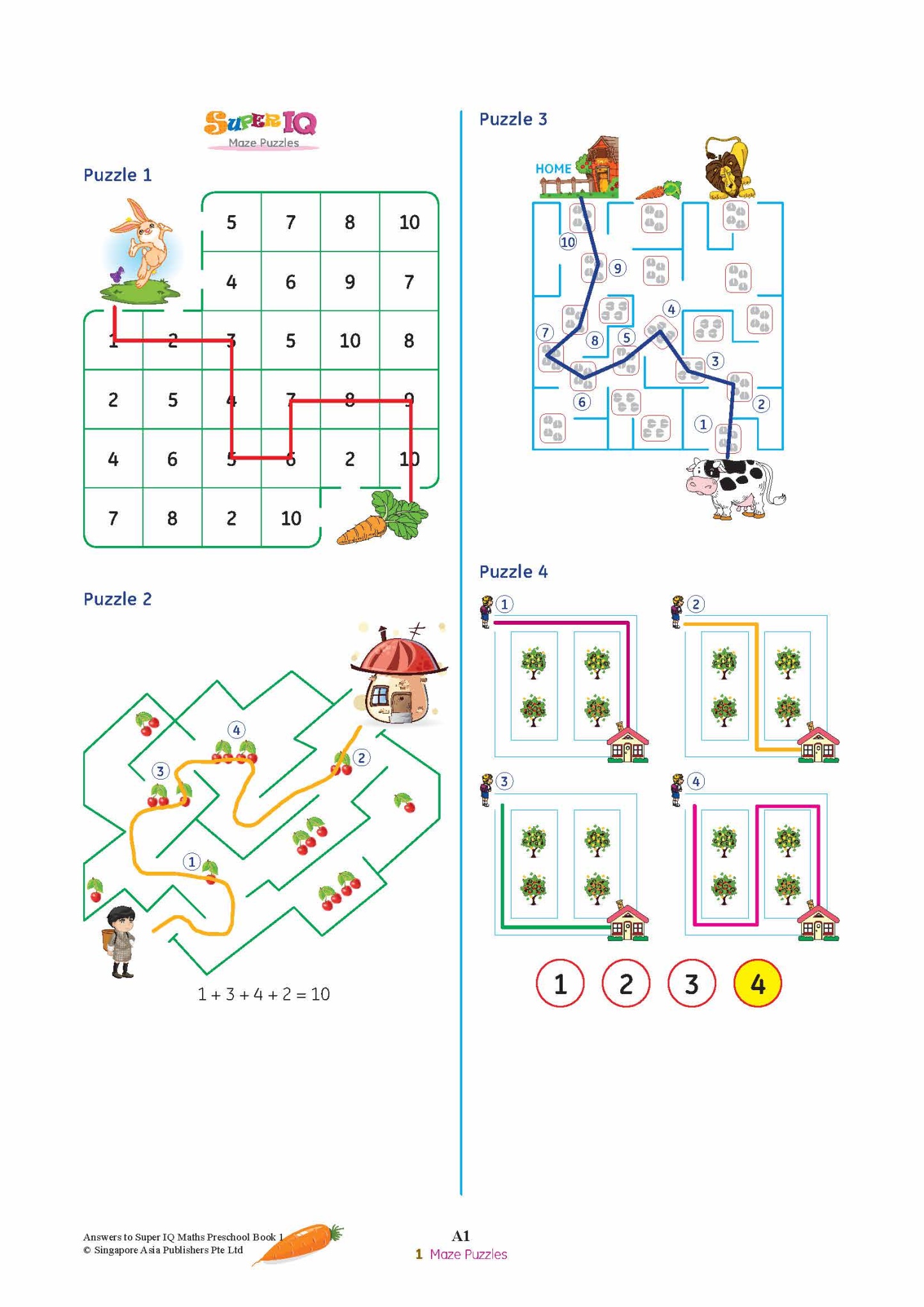SUPER IQ Maths Level 1 (4-5 years)