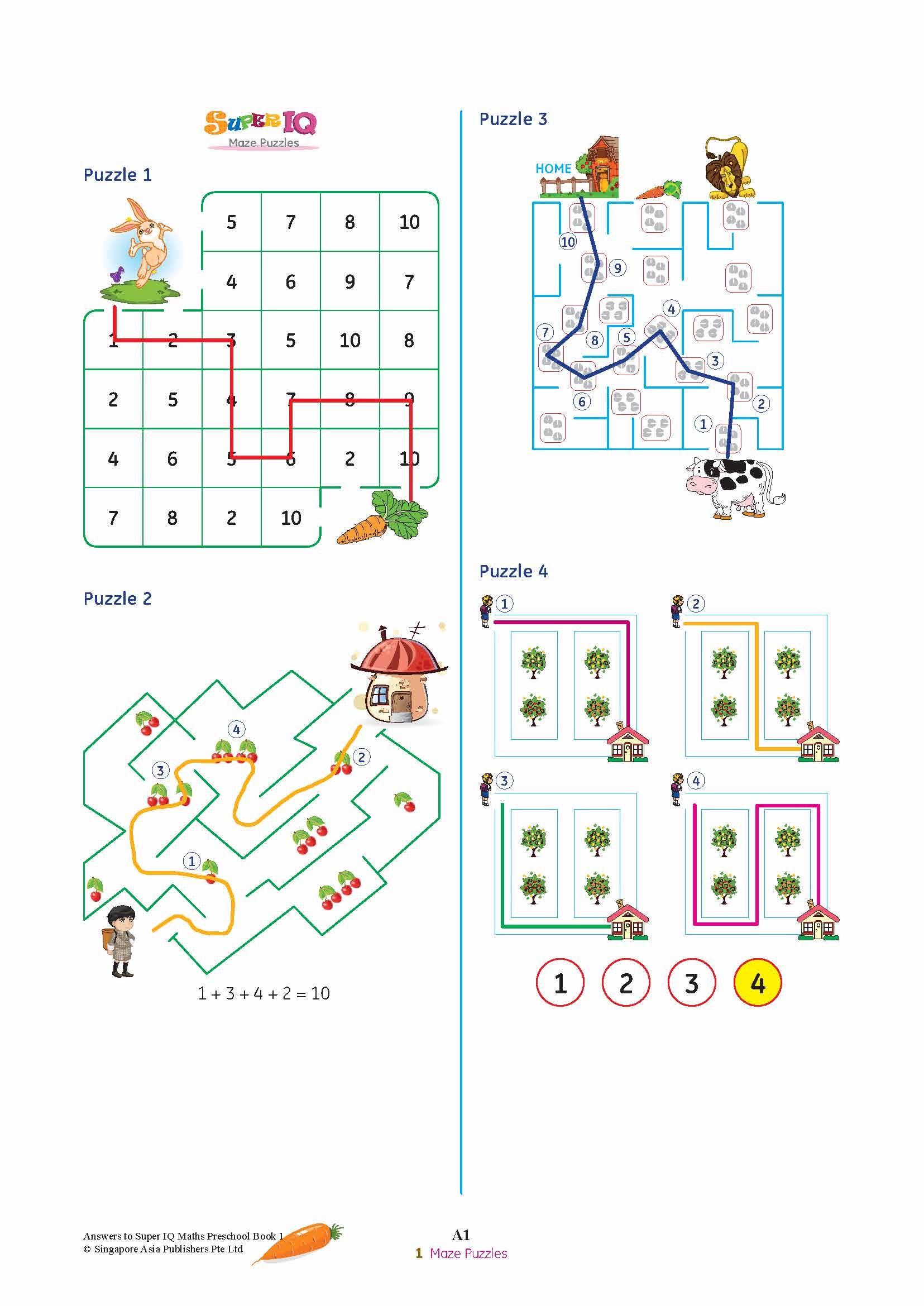 SUPER IQ Maths Level 1 (4-5 years)