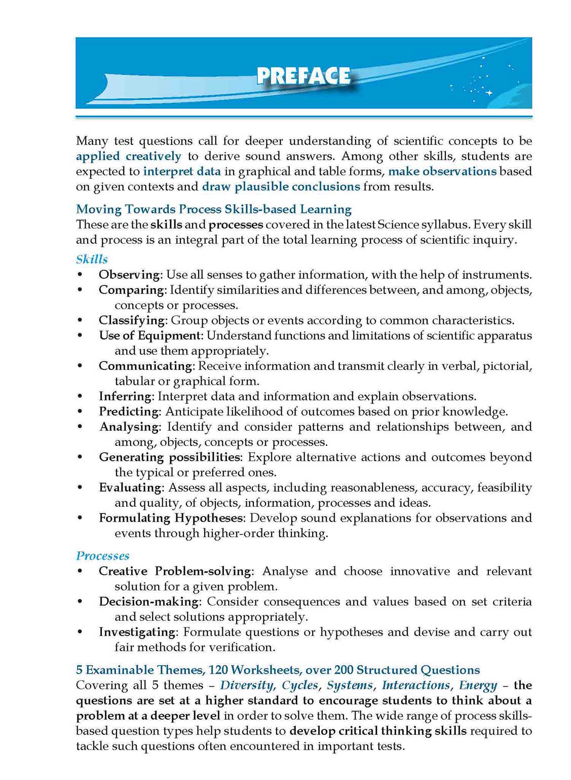Conquer Science Process Skills Primary Level Lower Block 3/4