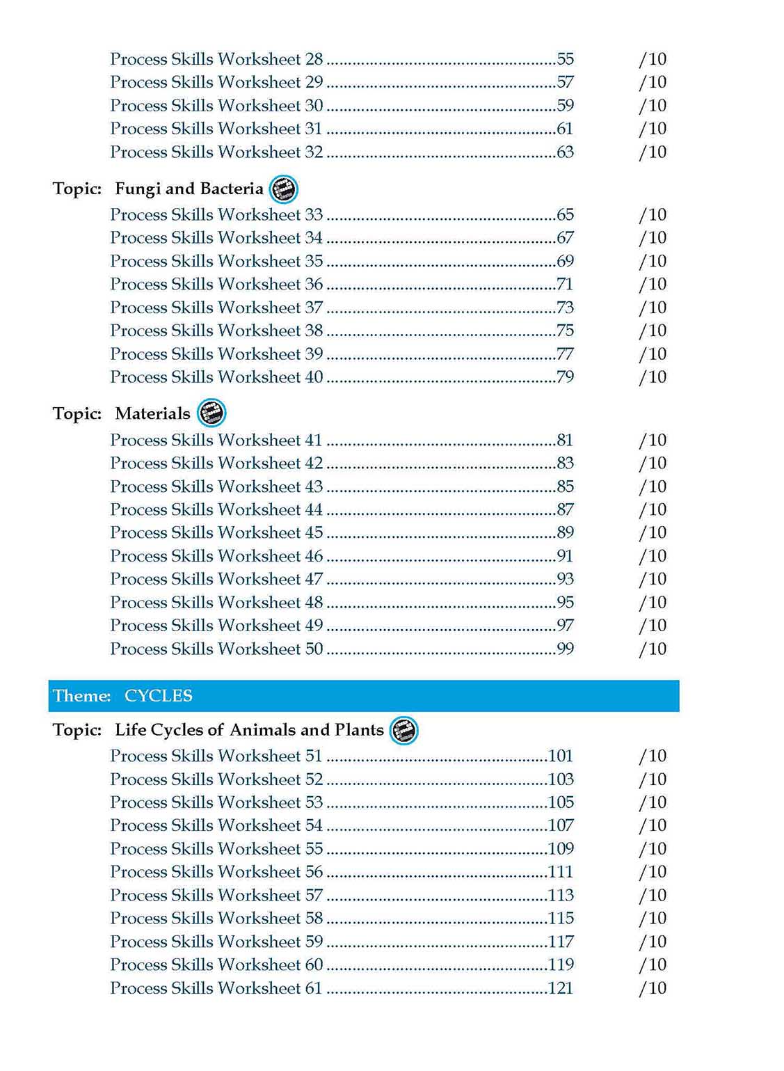 Conquer Science Process Skills Primary Level Lower Block 3/4