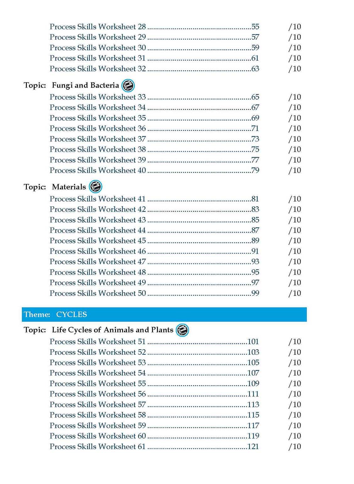 Conquer Science Process Skills Primary Level Lower Block 3/4