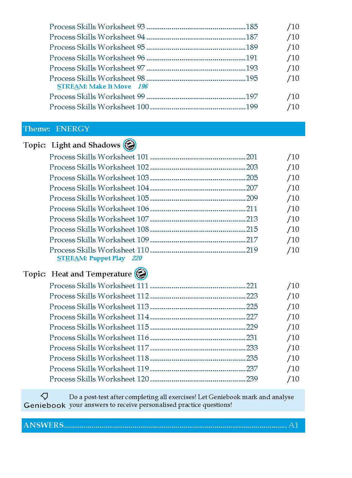 Conquer Science Process Skills Primary Level Lower Block 3/4