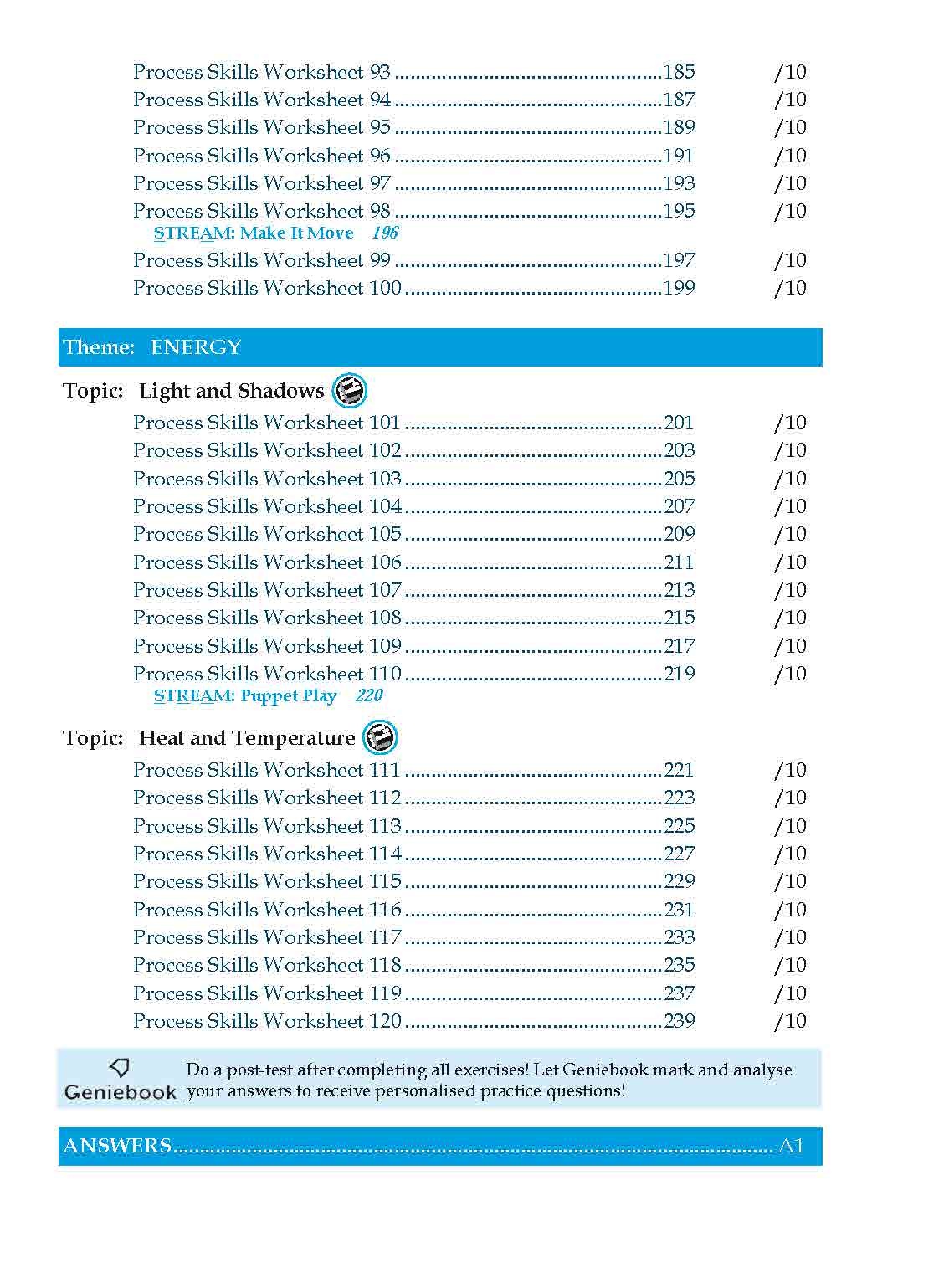 Conquer Science Process Skills Primary Level Lower Block 3/4