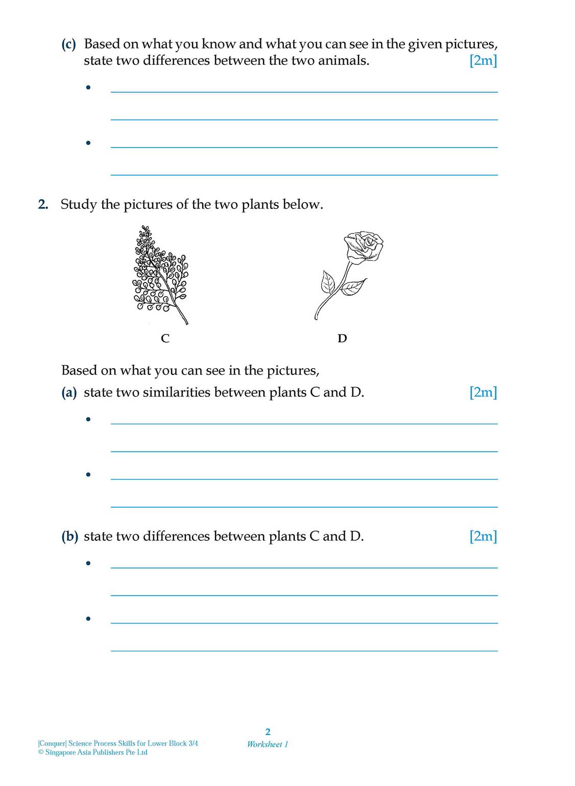 Conquer Science Process Skills Primary Level Lower Block 3/4