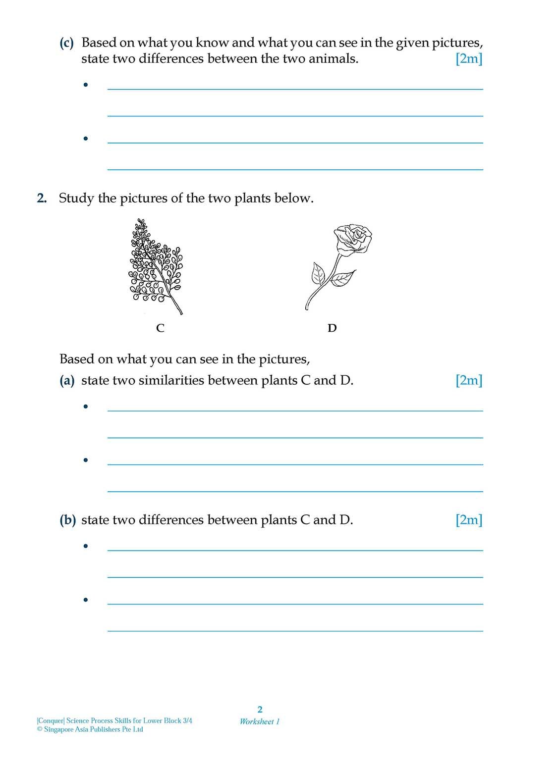 Conquer Science Process Skills Primary Level Lower Block 3/4