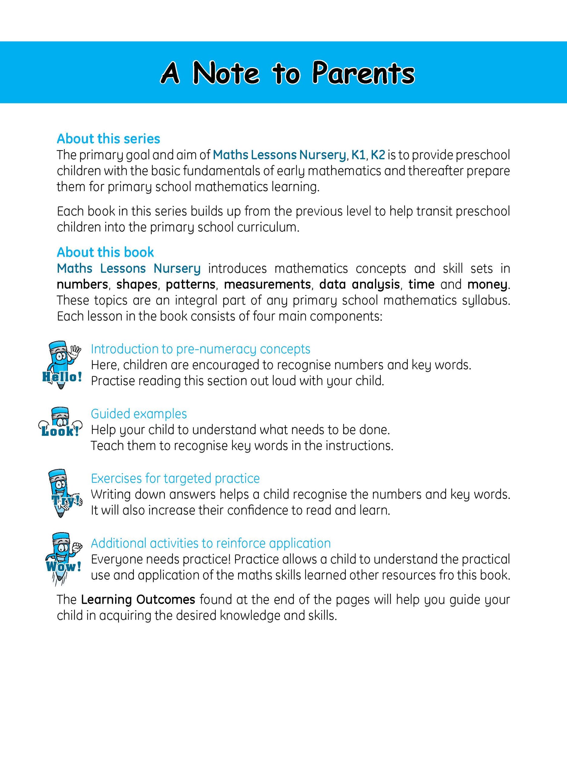 MATHS LESSONS Nursery