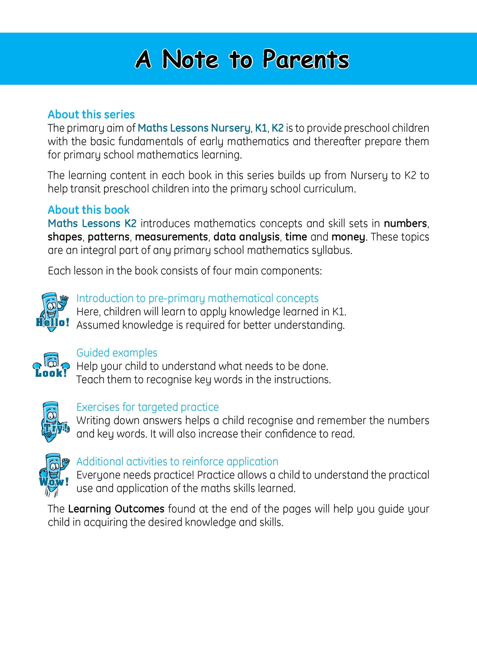 MATHS LESSONS Kindergarten 2
