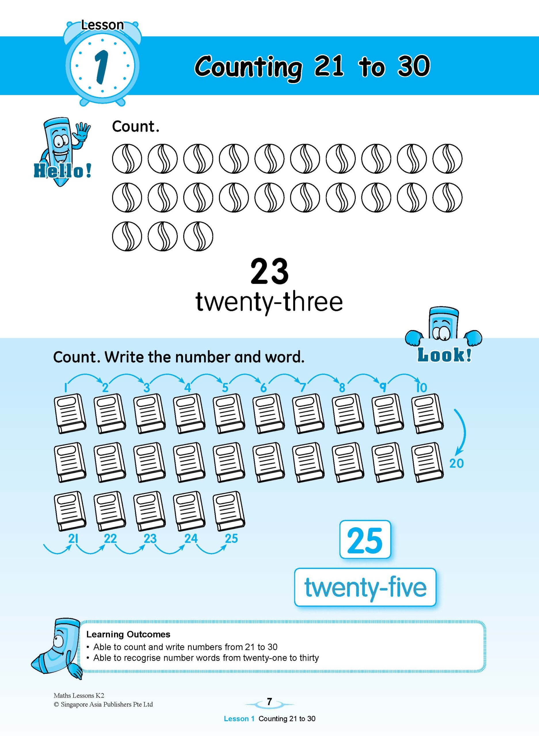 MATHS LESSONS Kindergarten 2