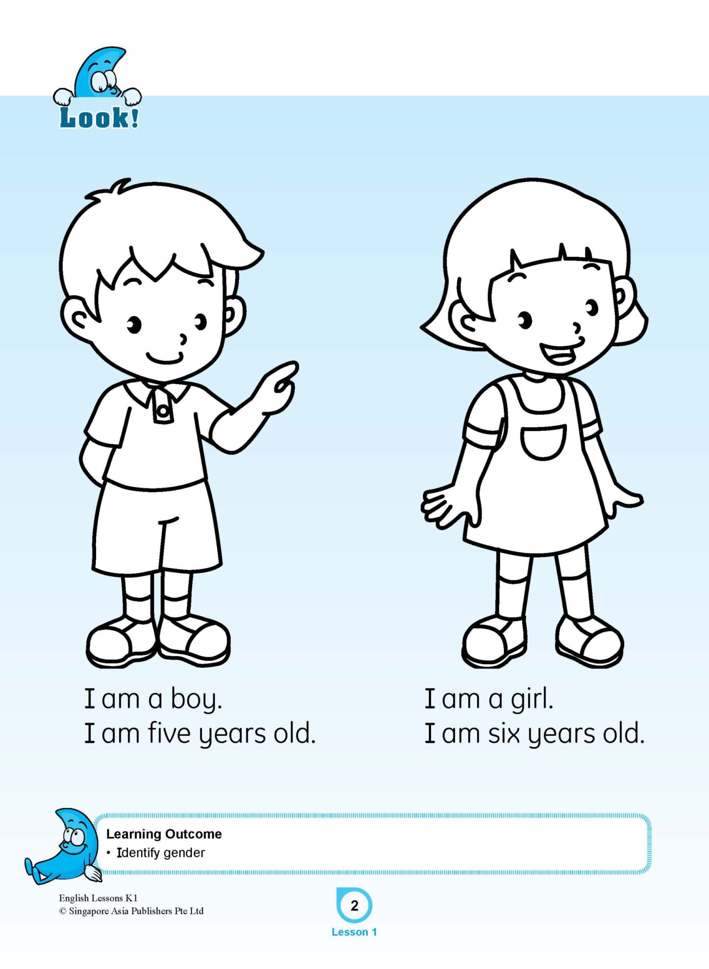 ENGLISH LESSONS Kindergarten 1