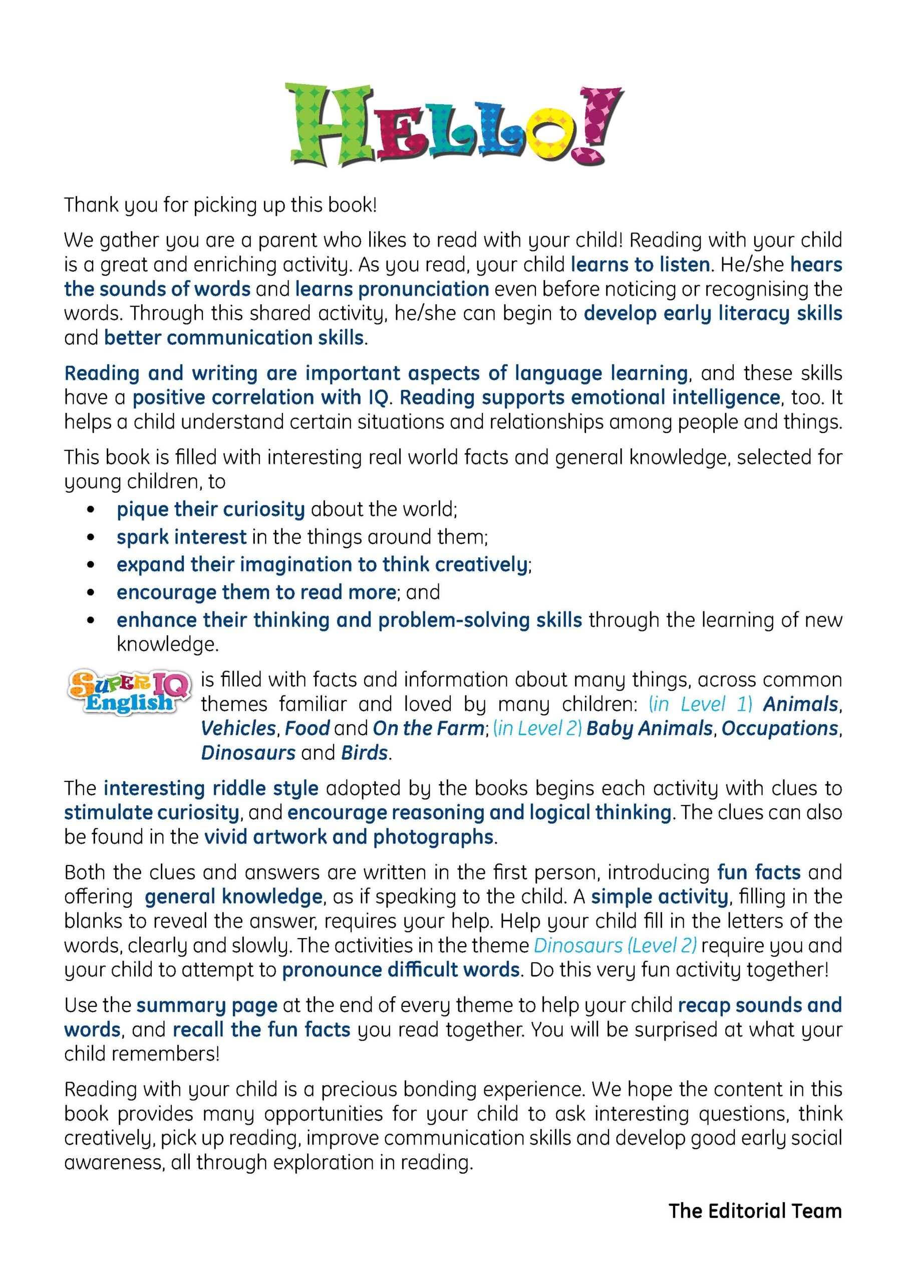 SUPER IQ English Level 1 (4-5 years)