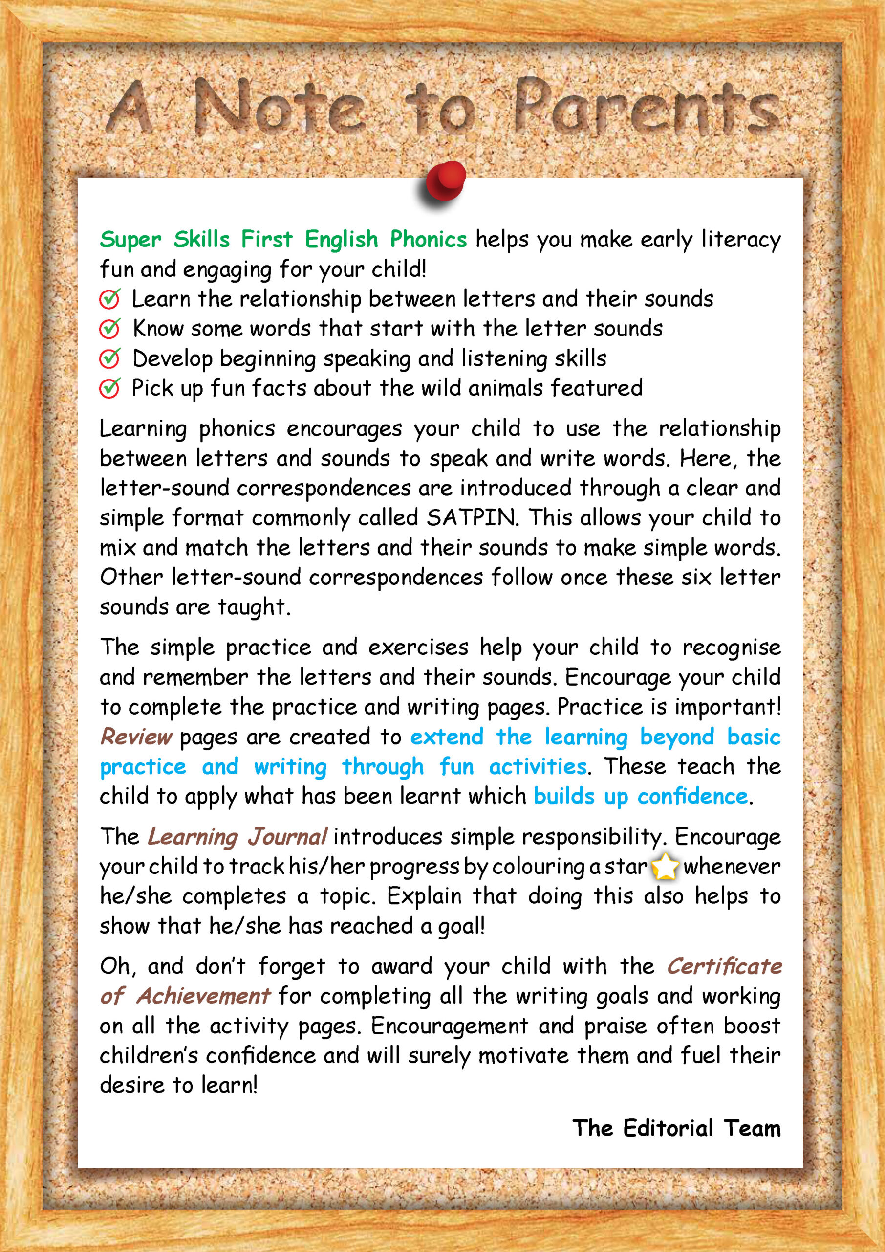 SUPER SKILLS First English PHONICS (Age 3+ Years)
