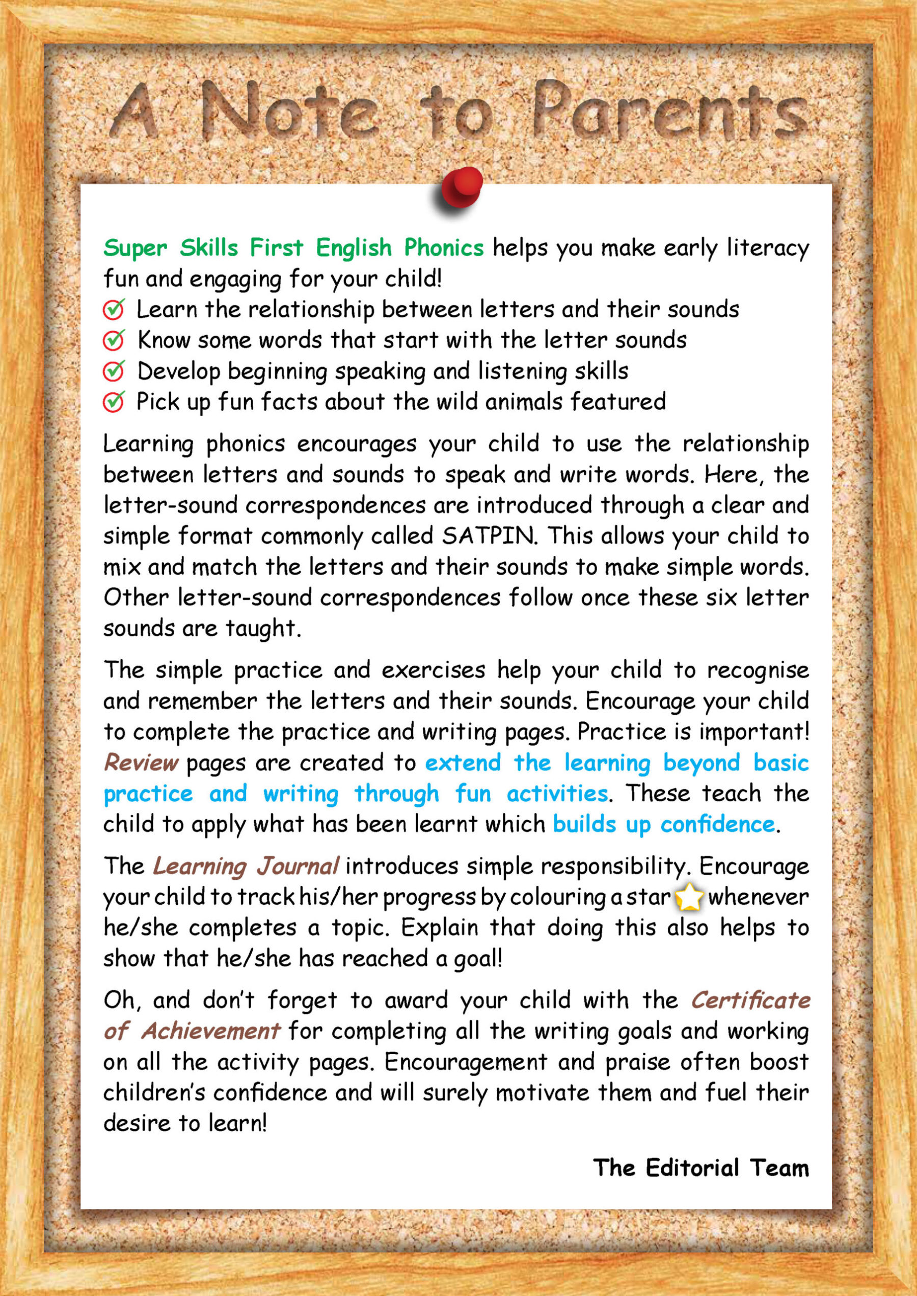 SUPER SKILLS First English PHONICS (Age 3+ Years)