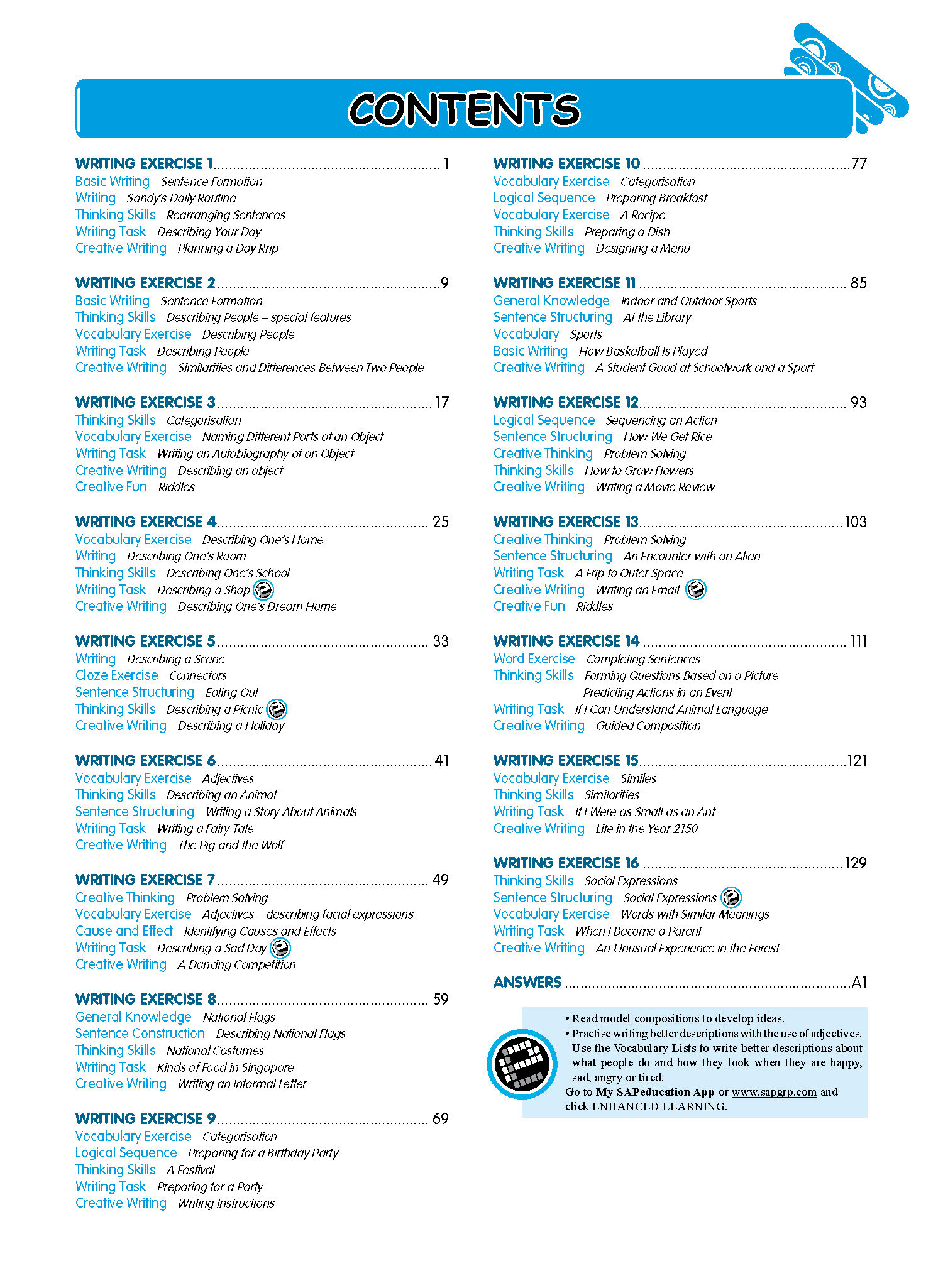 Conquer English Creative Writing For Primary Levels Workbook 3