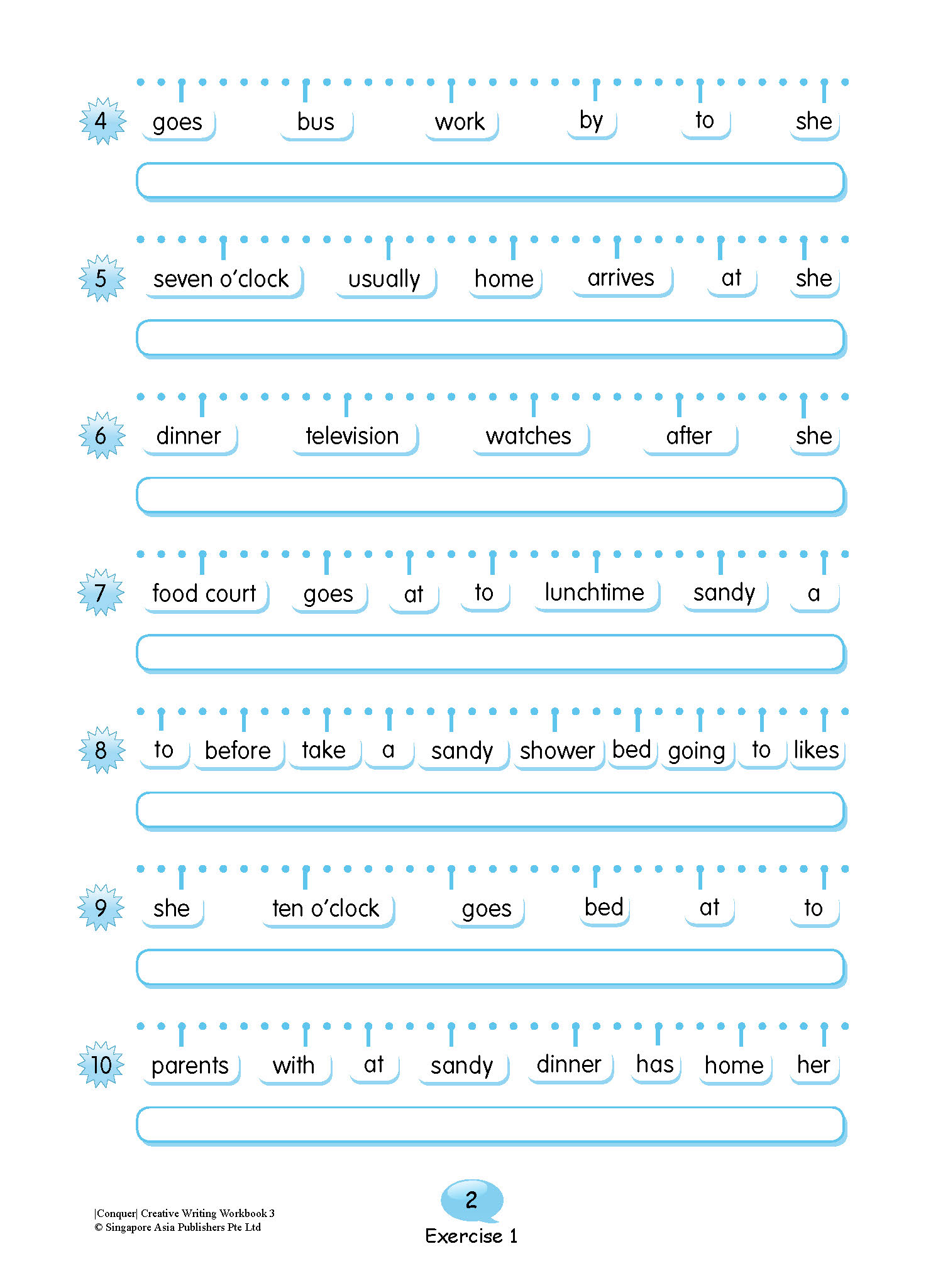 Conquer English Creative Writing For Primary Levels Workbook 3