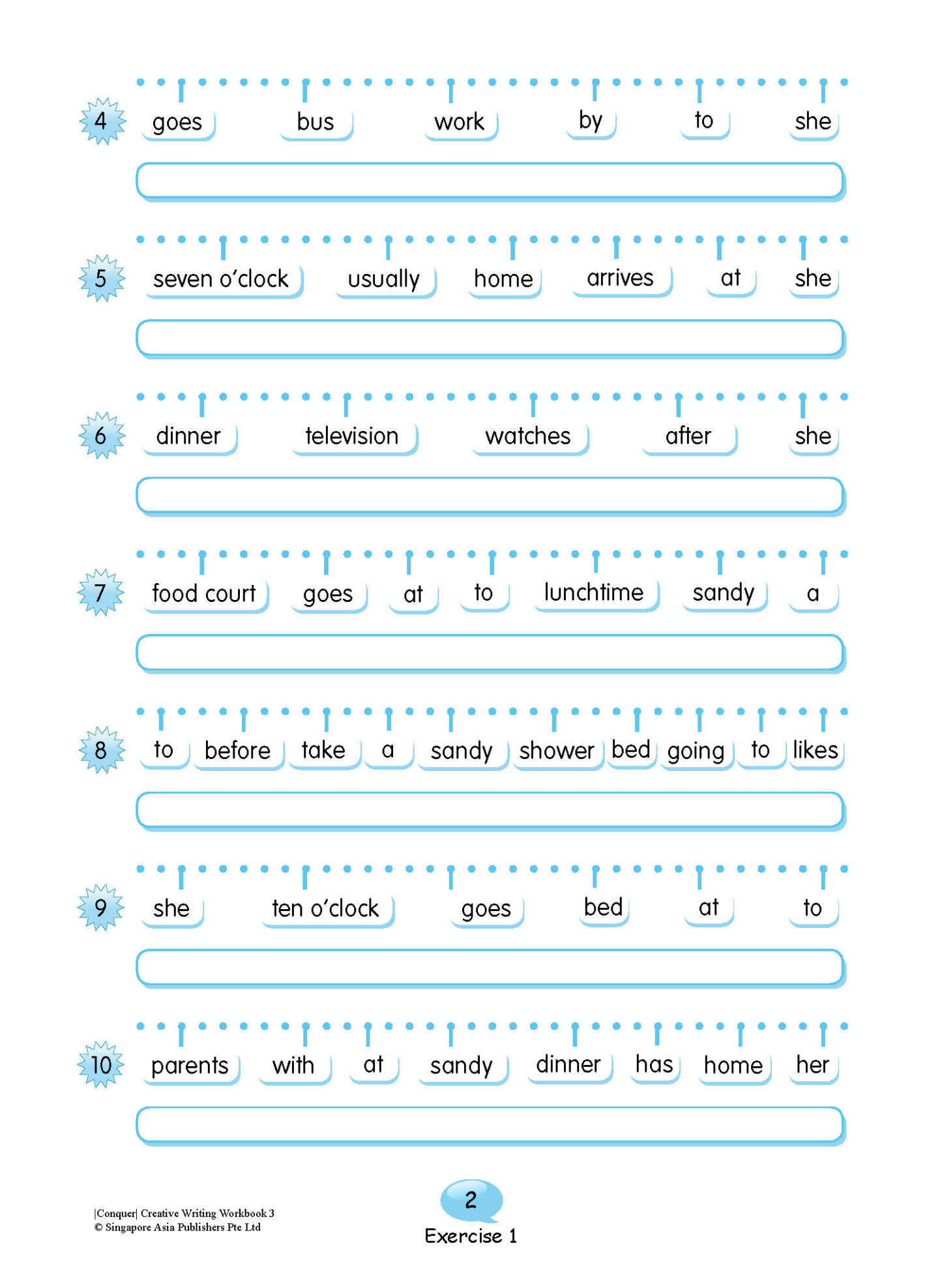 Conquer English Creative Writing For Primary Levels Workbook 3