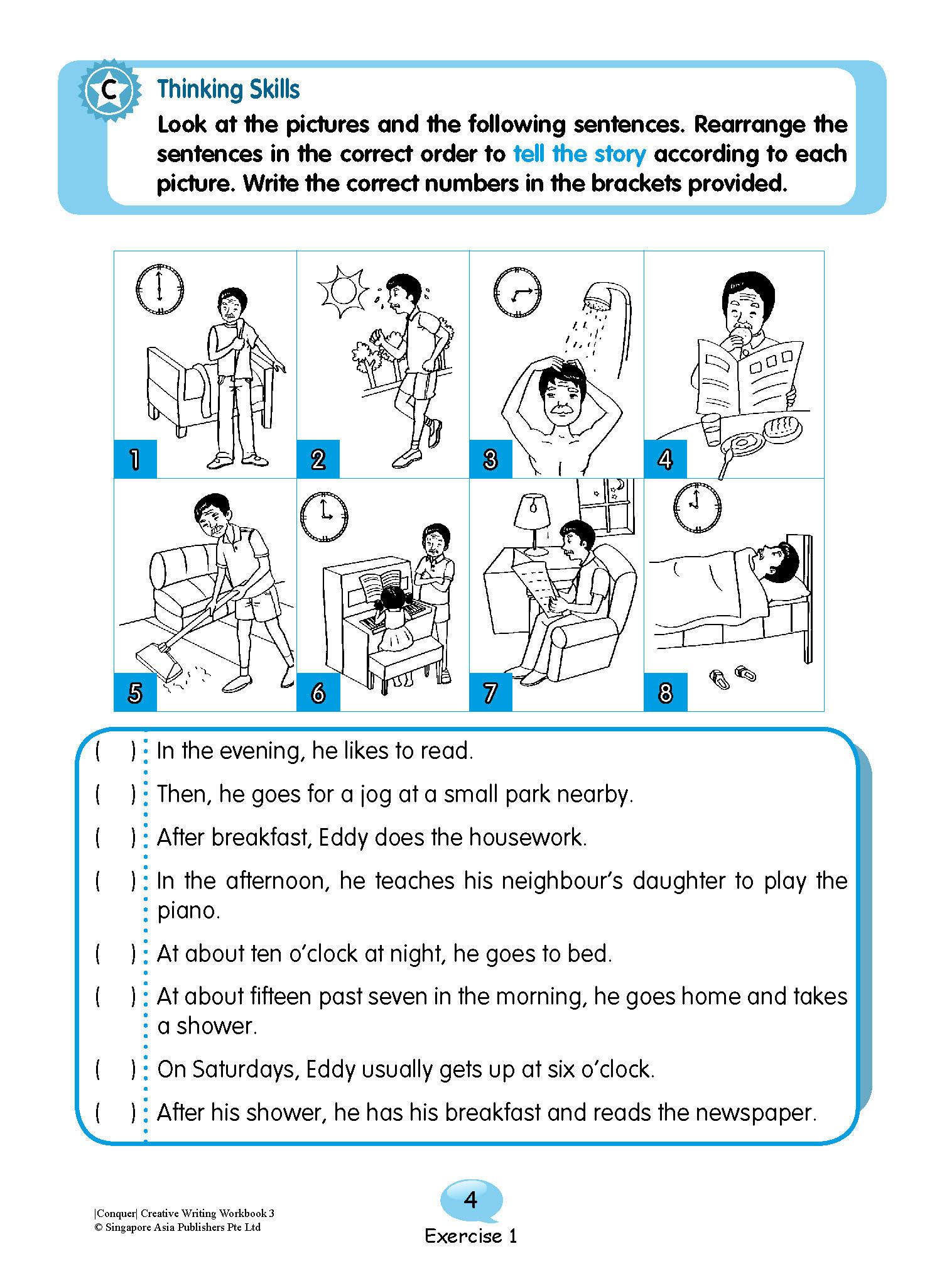 Conquer English Creative Writing For Primary Levels Workbook 3