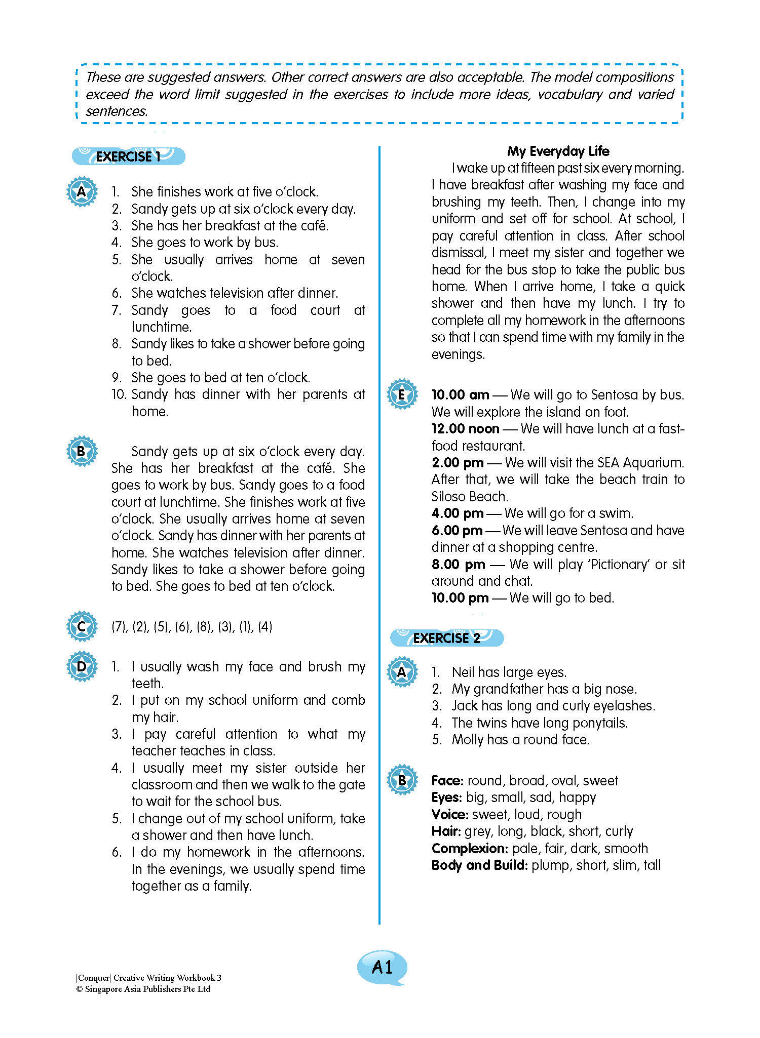 Conquer English Creative Writing For Primary Levels Workbook 3