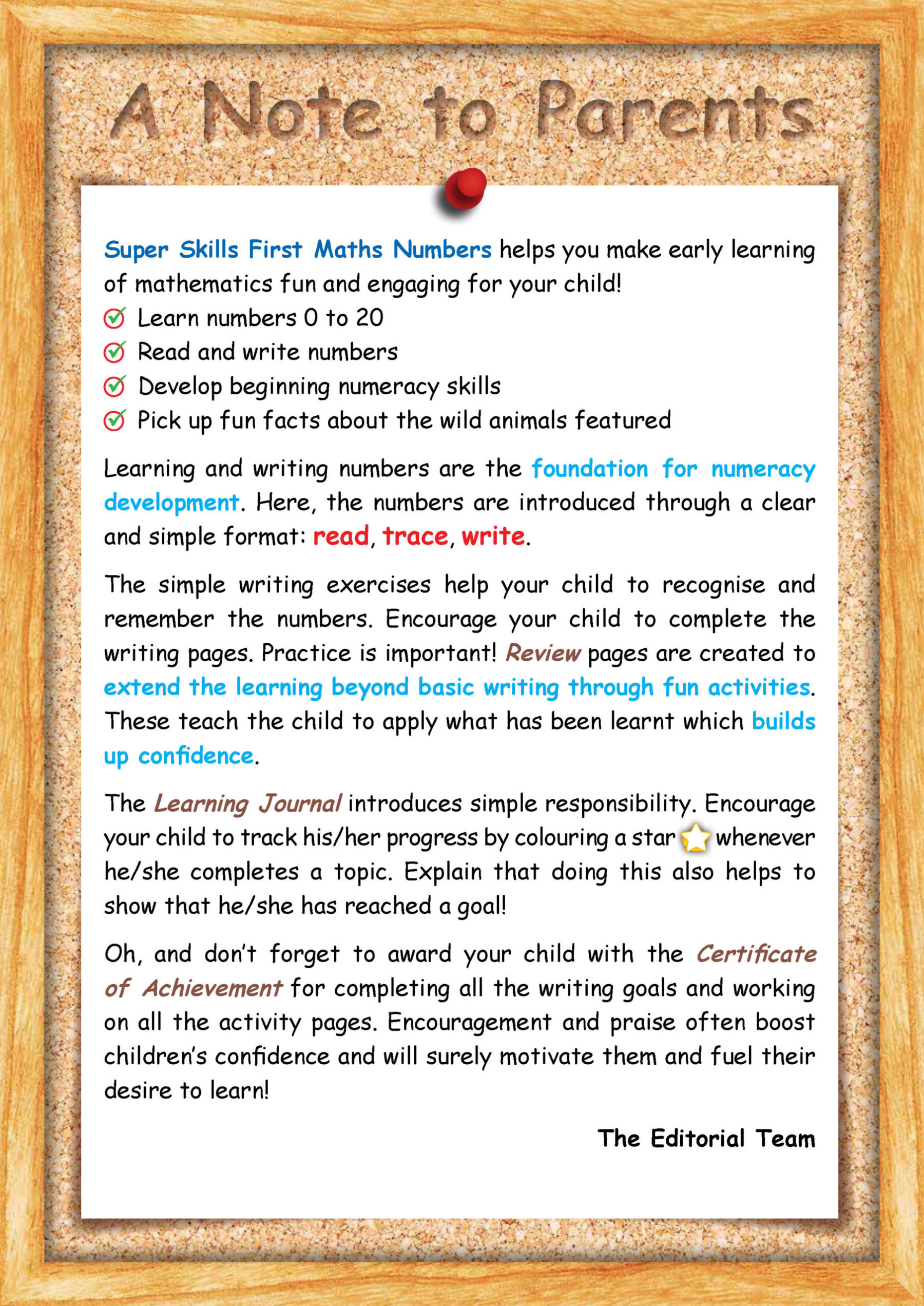 SUPER SKILLS First Maths NUMBERS (Age 3+ Years)