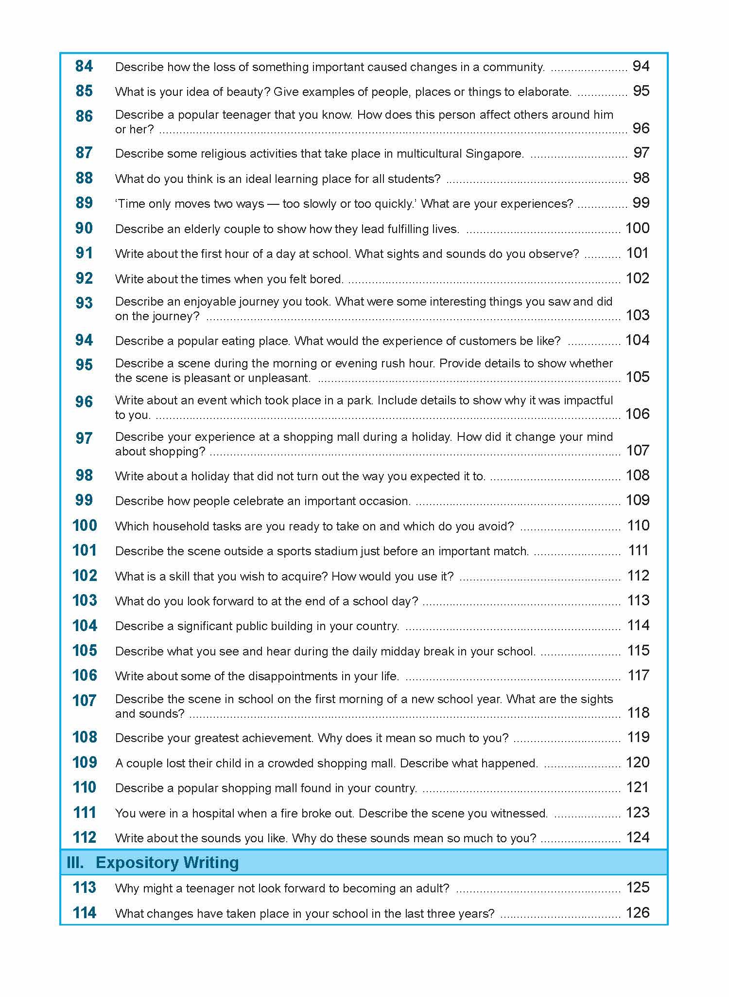 NOTES+ English Model Compositions FOR UPPER SECONDARY LEVELS
