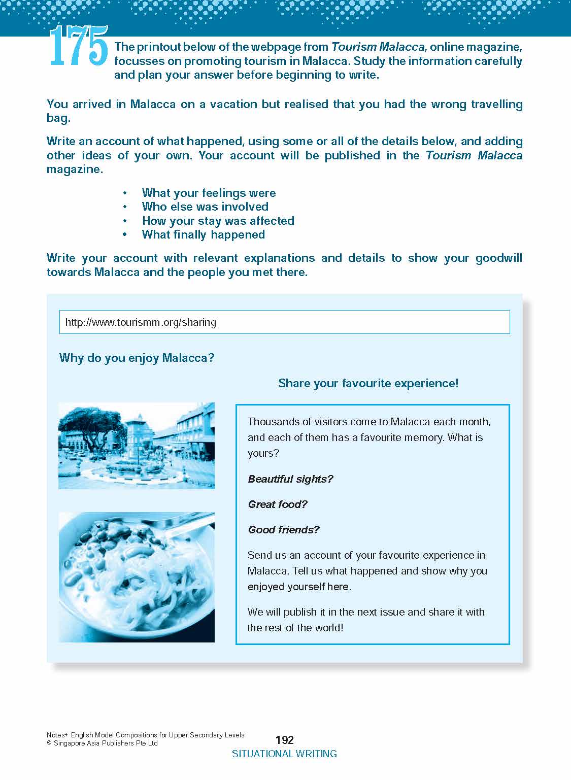 NOTES+ English Model Compositions FOR UPPER SECONDARY LEVELS