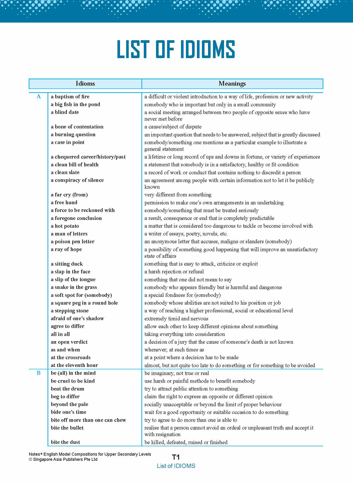 NOTES+ English Model Compositions FOR UPPER SECONDARY LEVELS