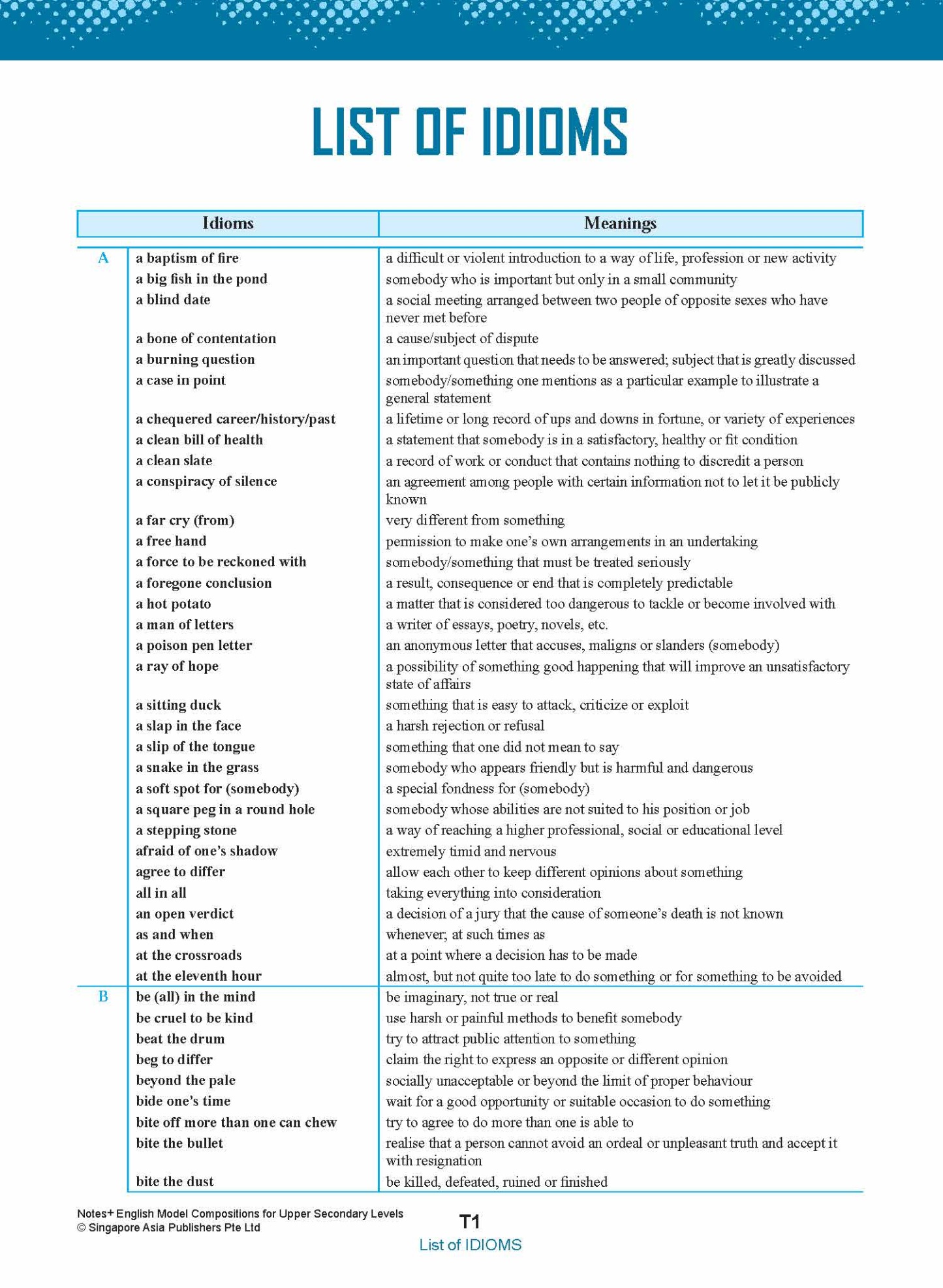 NOTES+ English Model Compositions FOR UPPER SECONDARY LEVELS