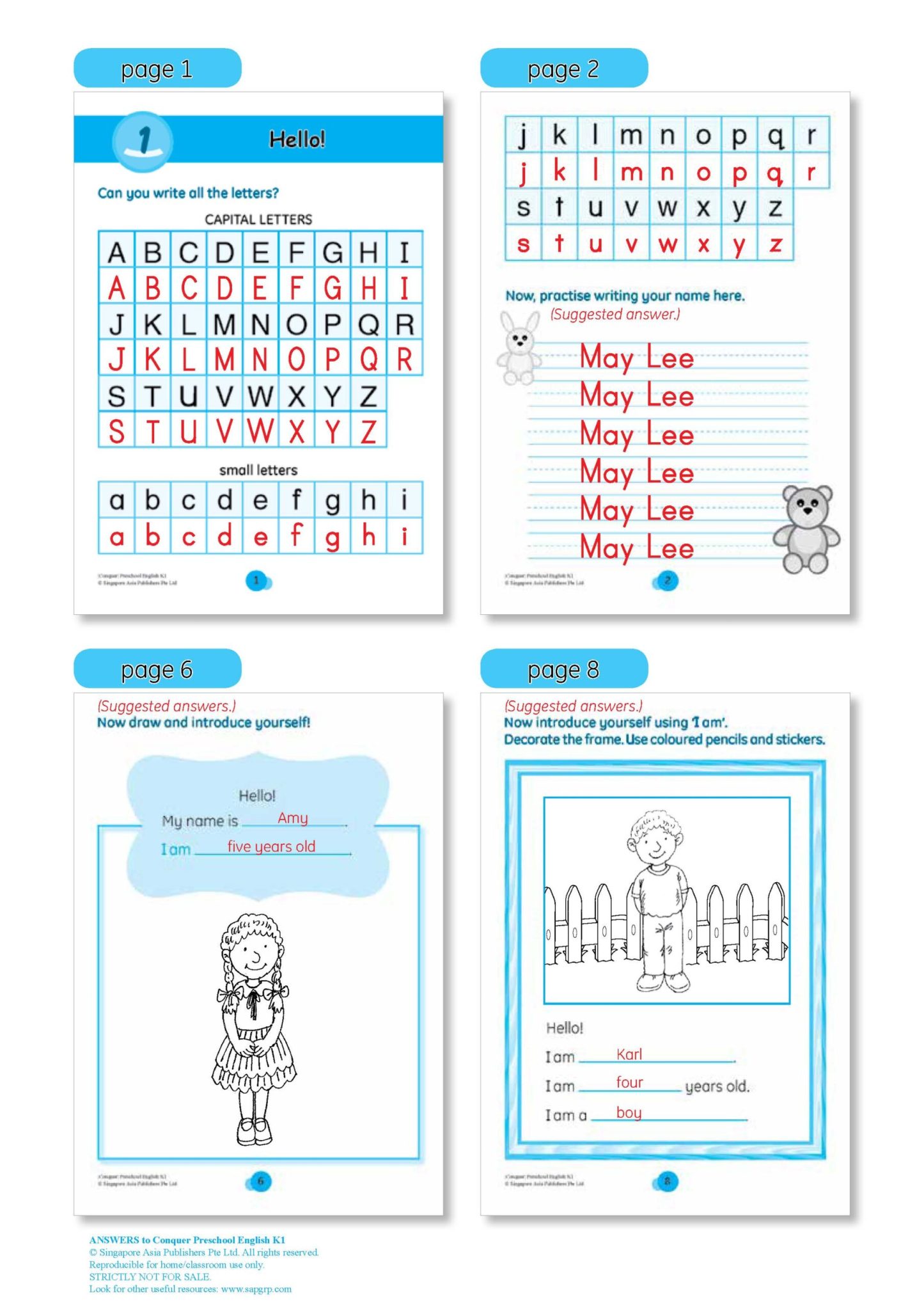 Conquer Preschool English Kindergarten 1