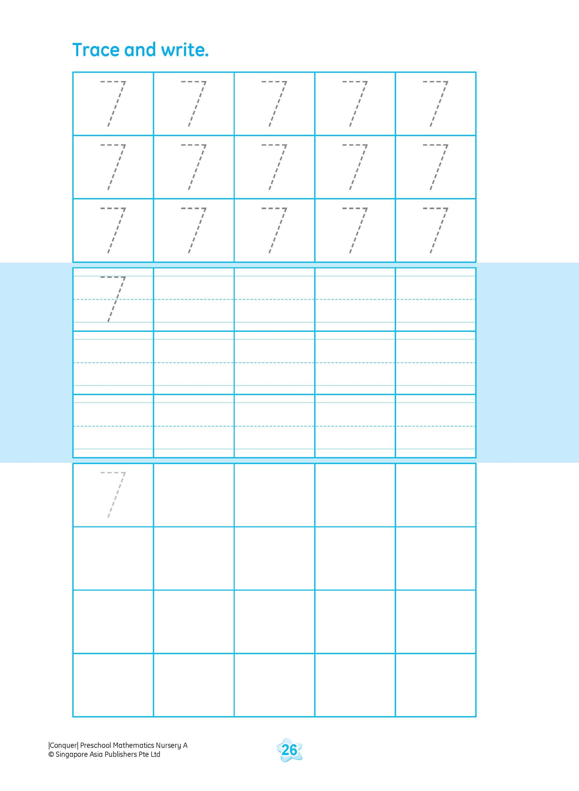 Conquer Preschool Mathematics Nursery Book A