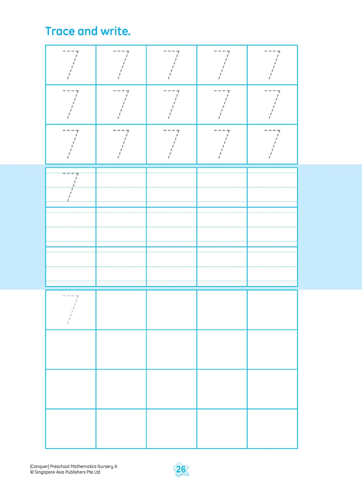 Conquer Preschool Mathematics Nursery Book A