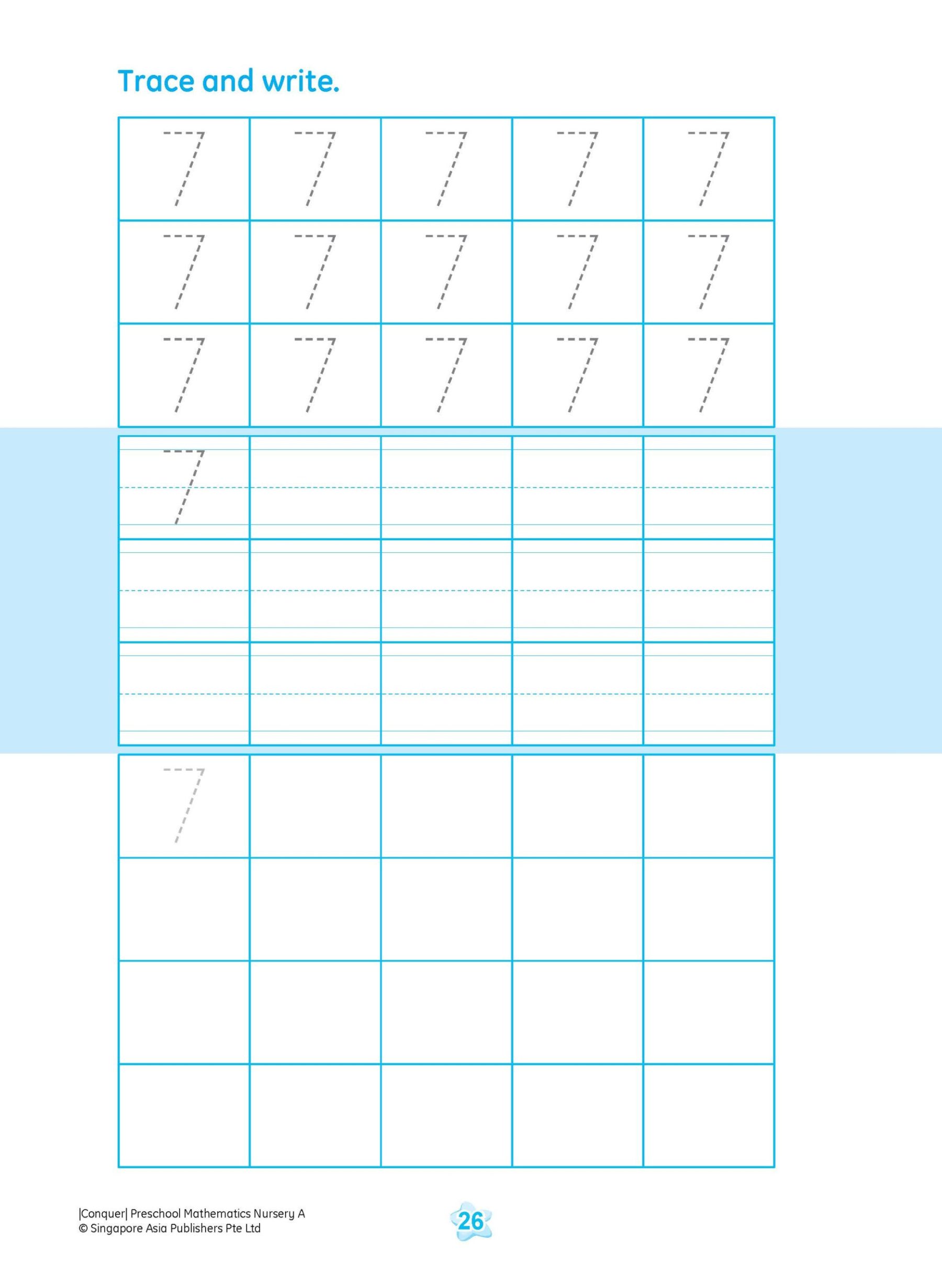 Conquer Preschool Mathematics Nursery Book A