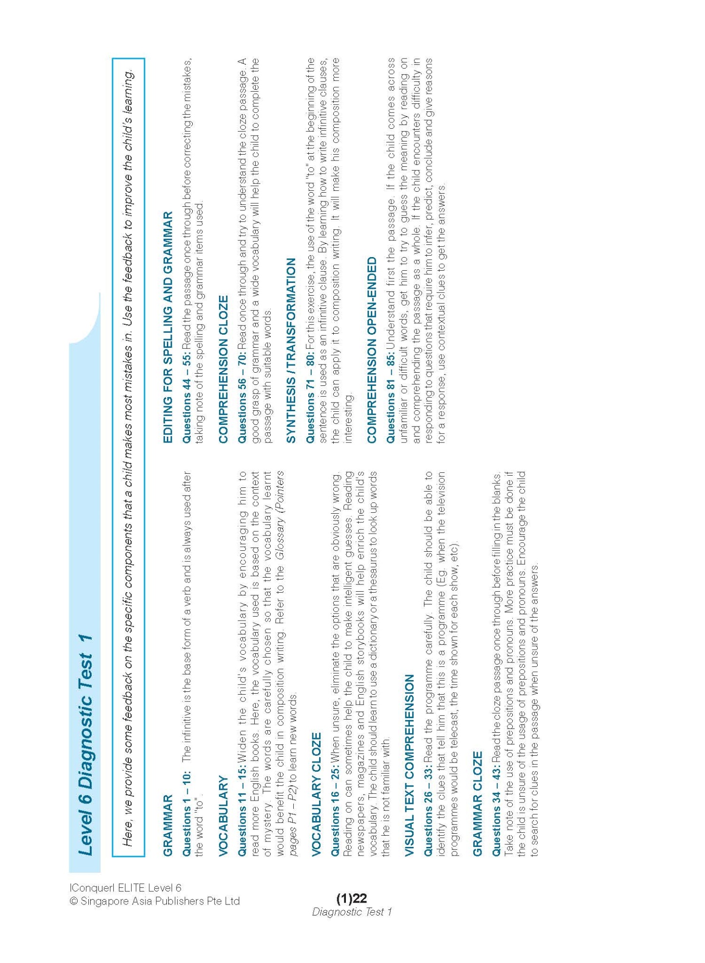 Conquer ELITE (English Language Intensive Tests and Examinations) Level 6
