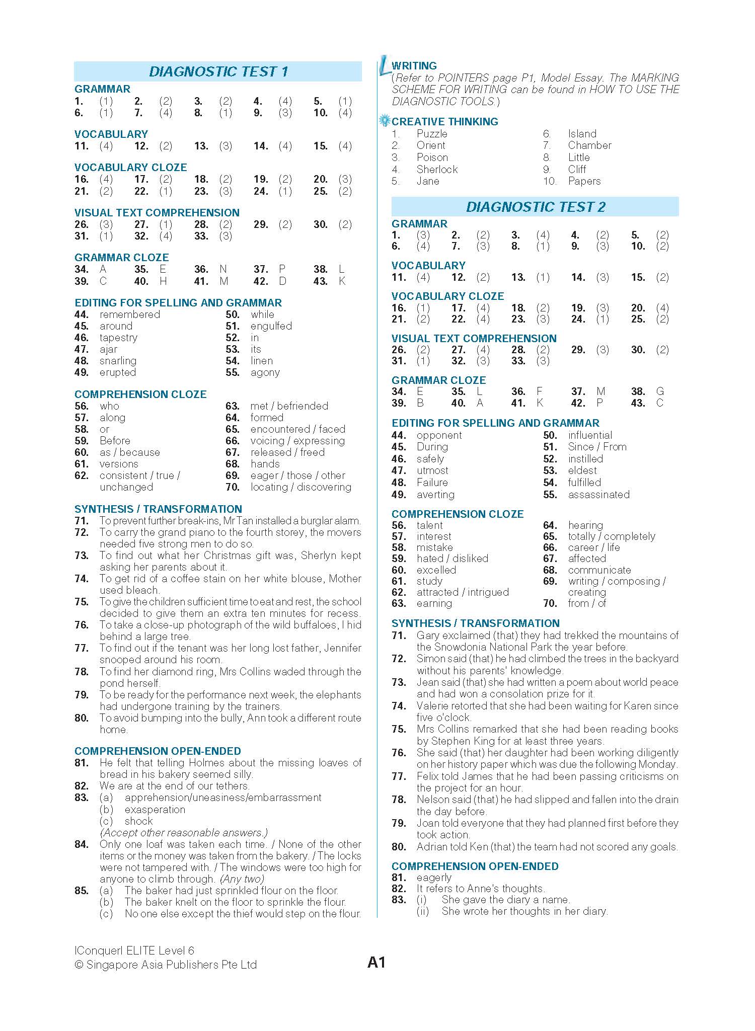 Conquer ELITE (English Language Intensive Tests and Examinations) Level 6