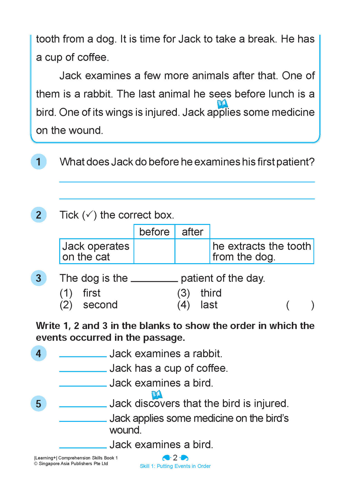 LEARNING+ ENGLISH COMPREHENSION SKILLS Book 1