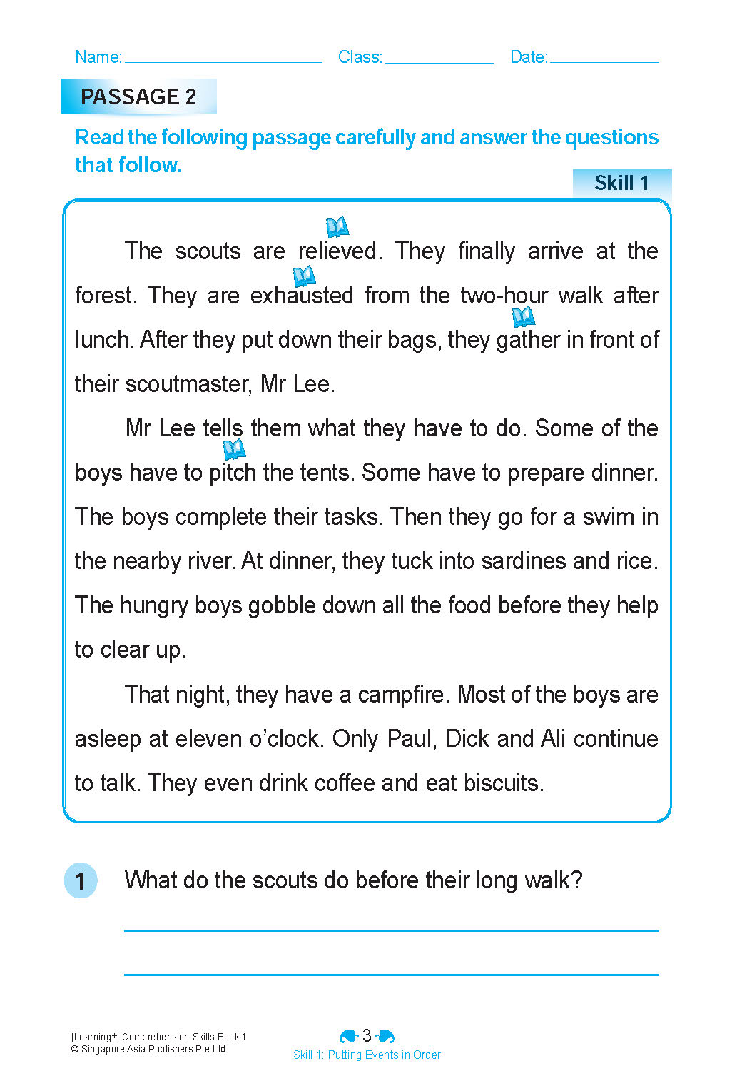 LEARNING+ ENGLISH COMPREHENSION SKILLS Book 1