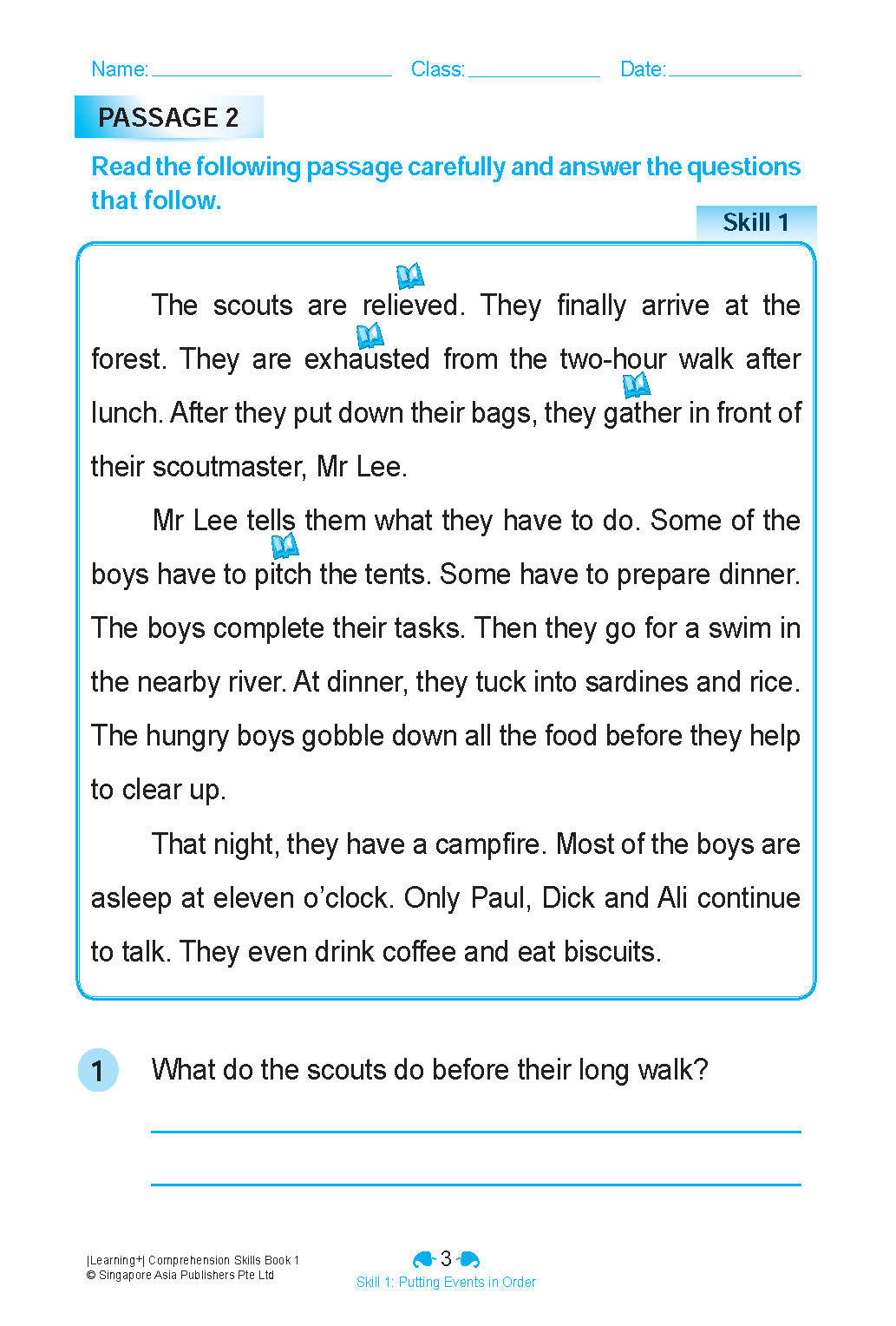 LEARNING+ ENGLISH COMPREHENSION SKILLS Book 1