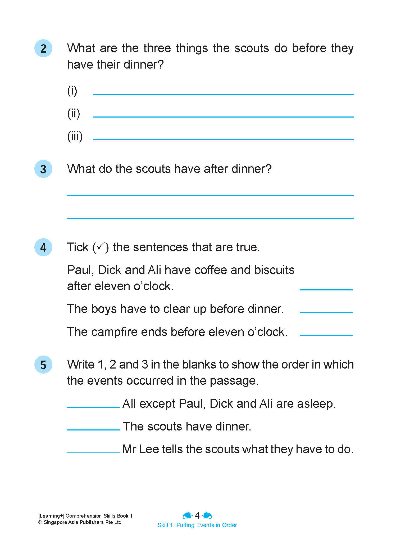 LEARNING+ ENGLISH COMPREHENSION SKILLS Book 1