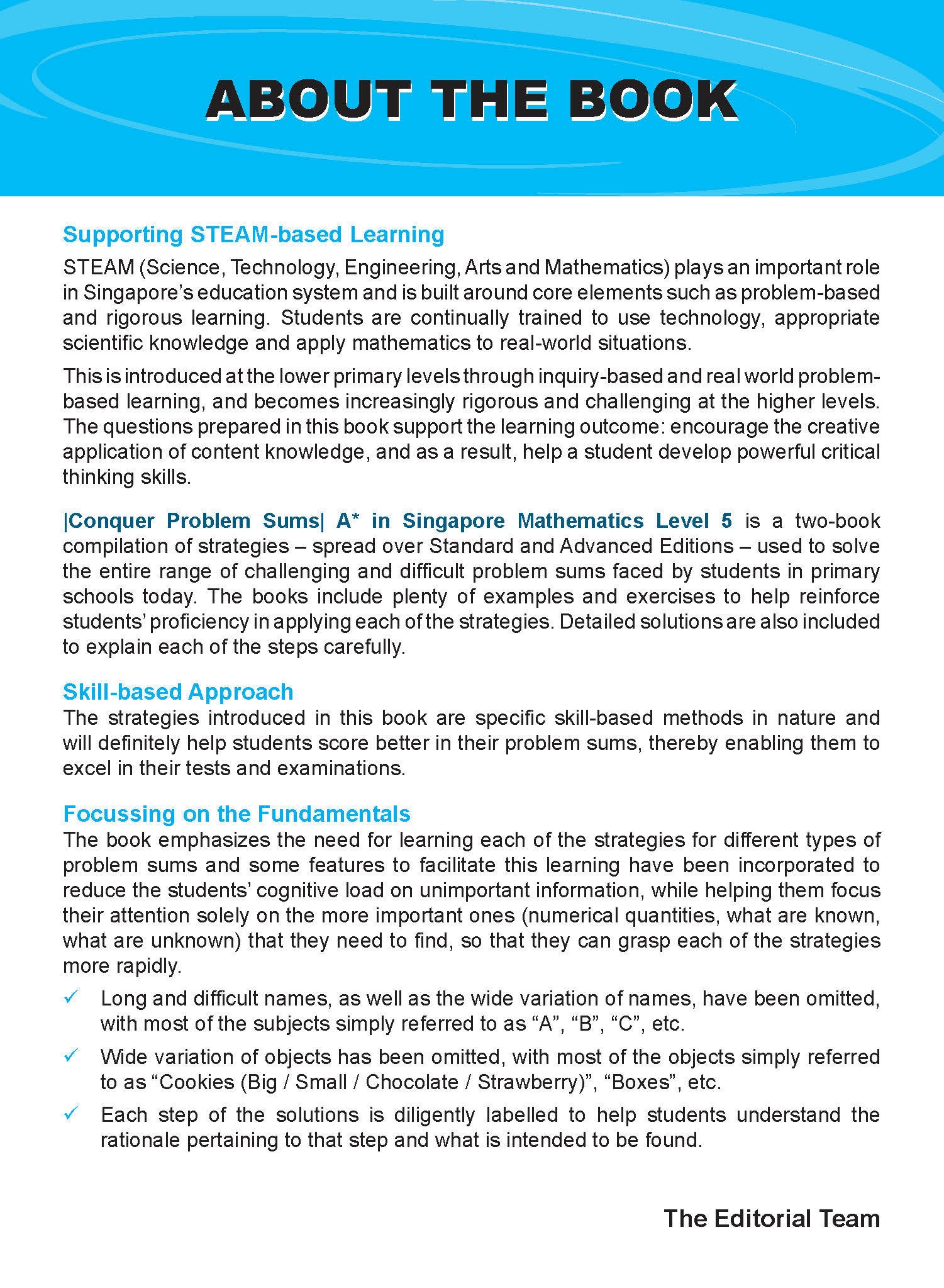 Conquer PROBLEM SUMS A* IN SINGAPORE MATHEMATICS (Advanced Edition) LEVEL 5