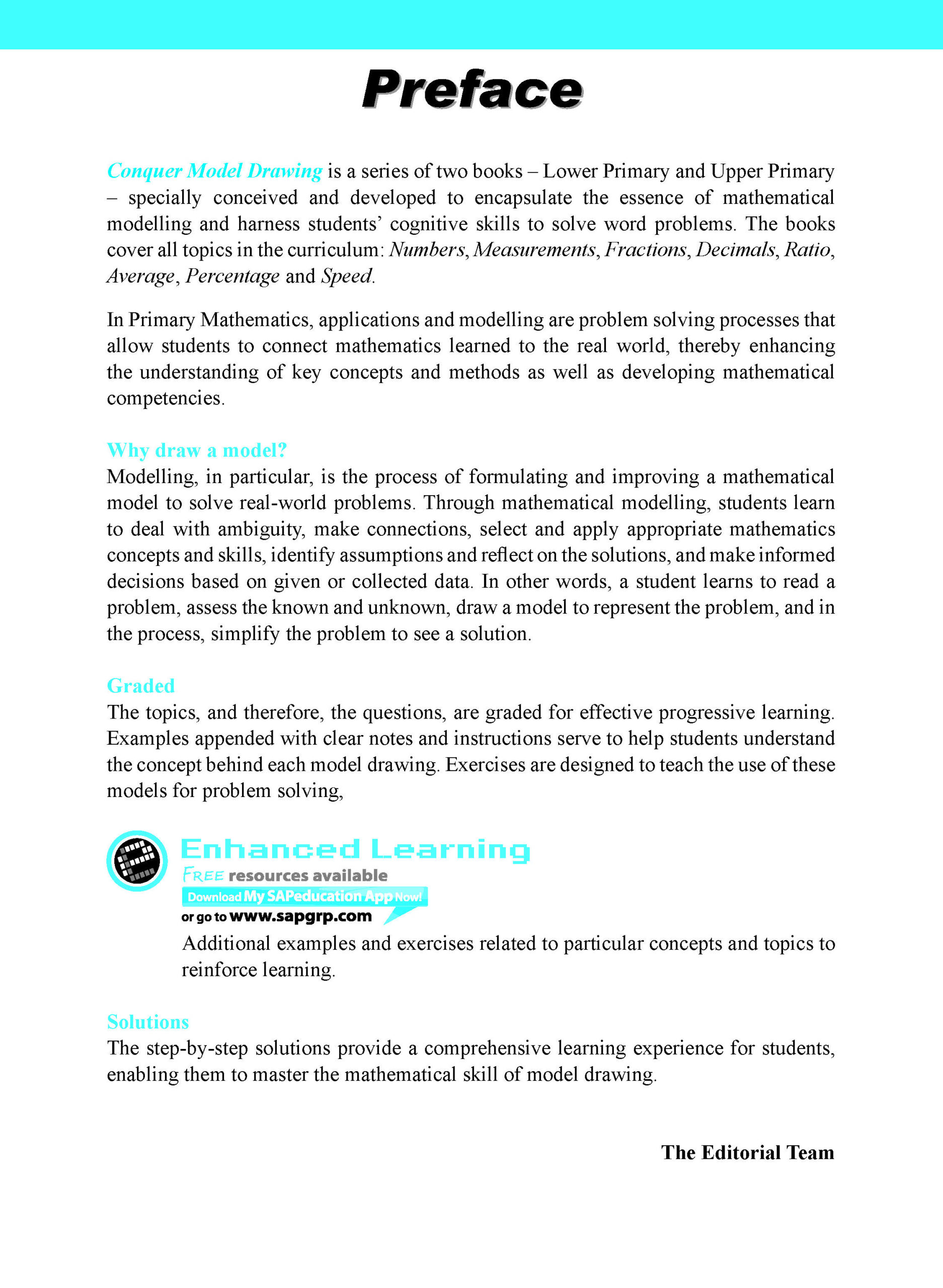 Conquer Model Drawing For Upper Primary Levels