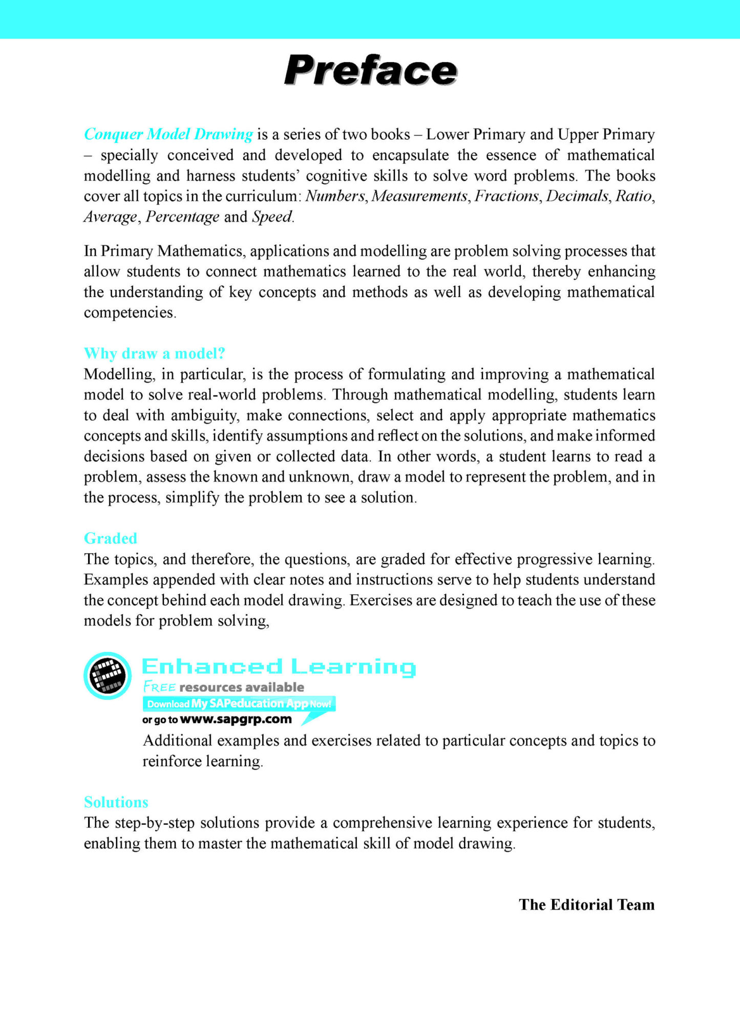 Conquer Model Drawing For Upper Primary Levels