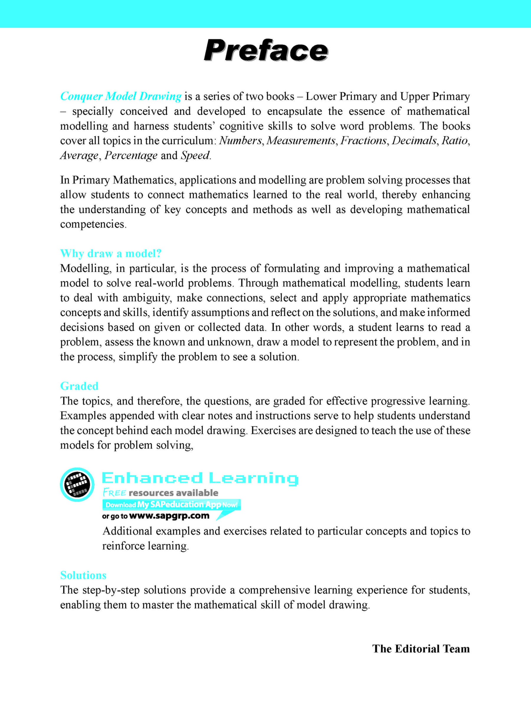 Conquer Model Drawing For Upper Primary Levels