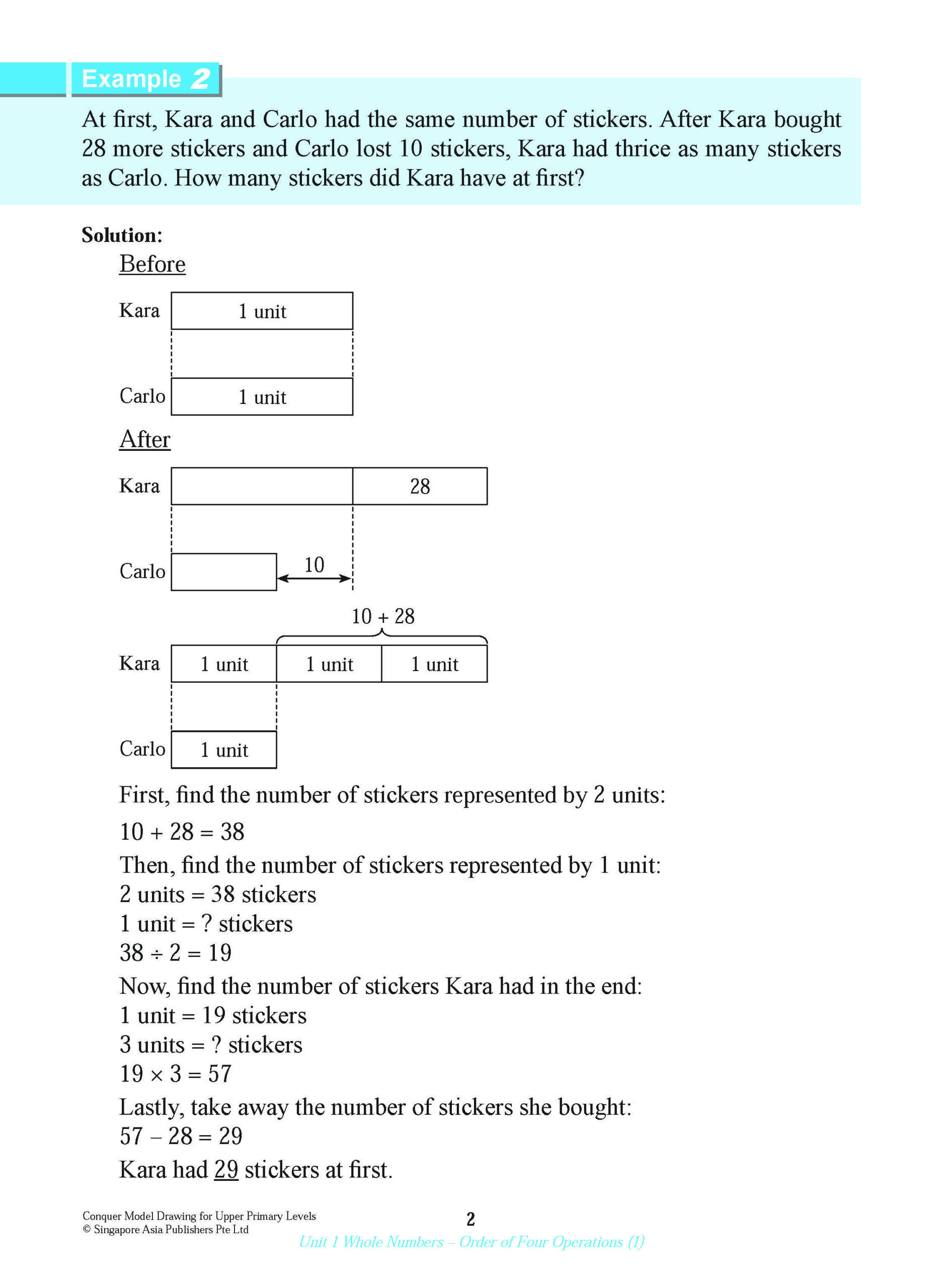 Conquer Model Drawing For Upper Primary Levels