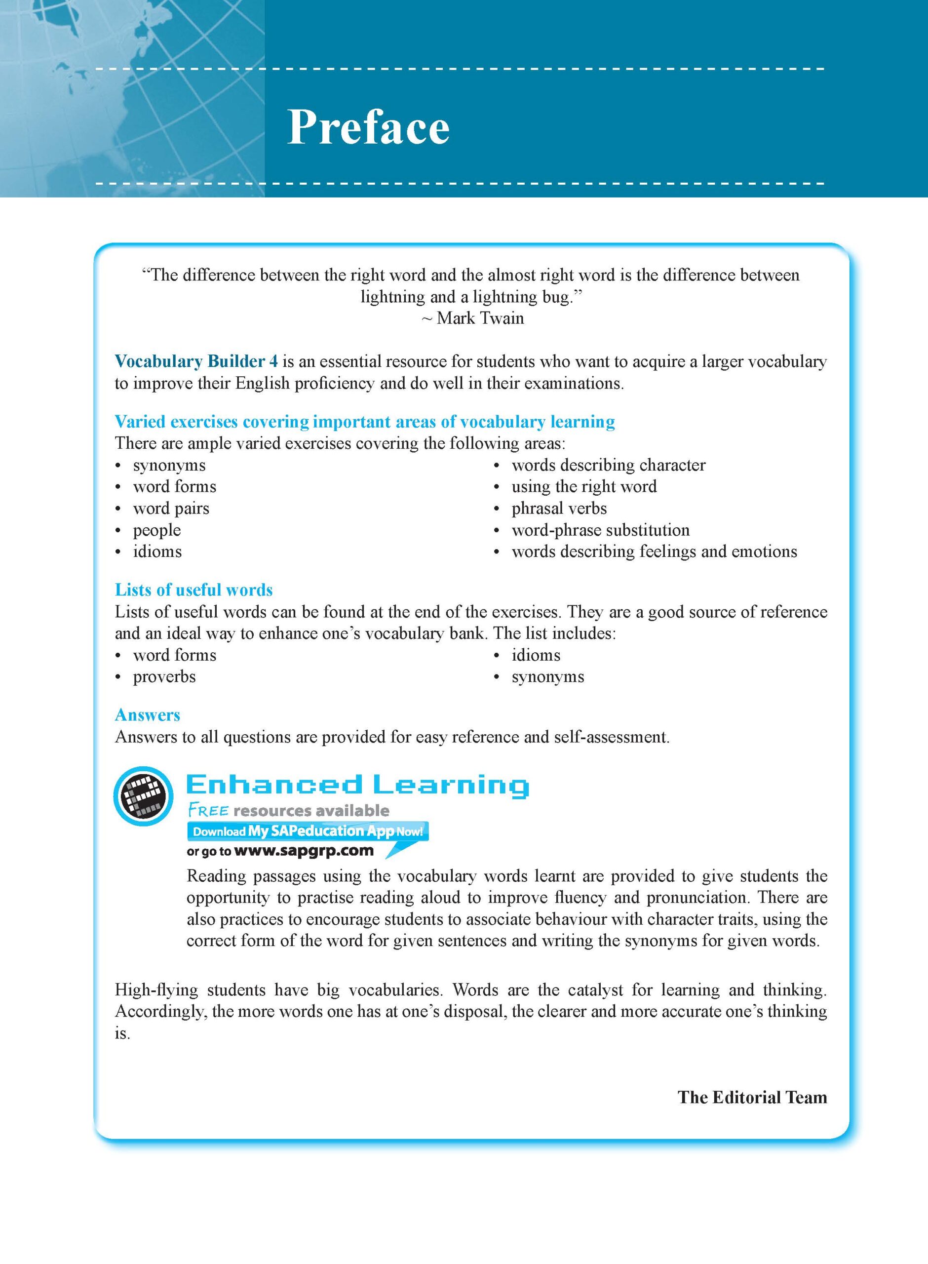 Vocabulary Builder Secondary Level 4