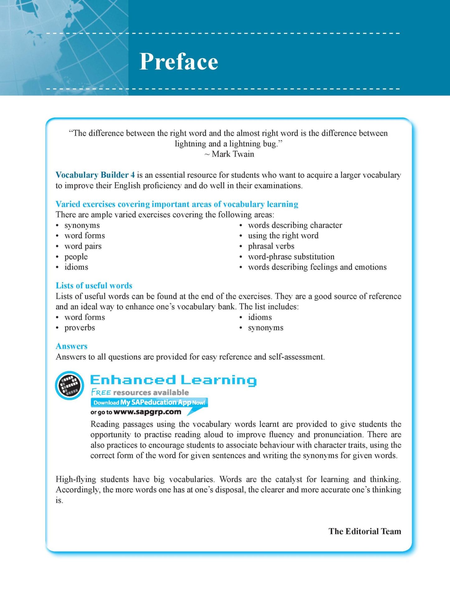 Vocabulary Builder Secondary Level 4