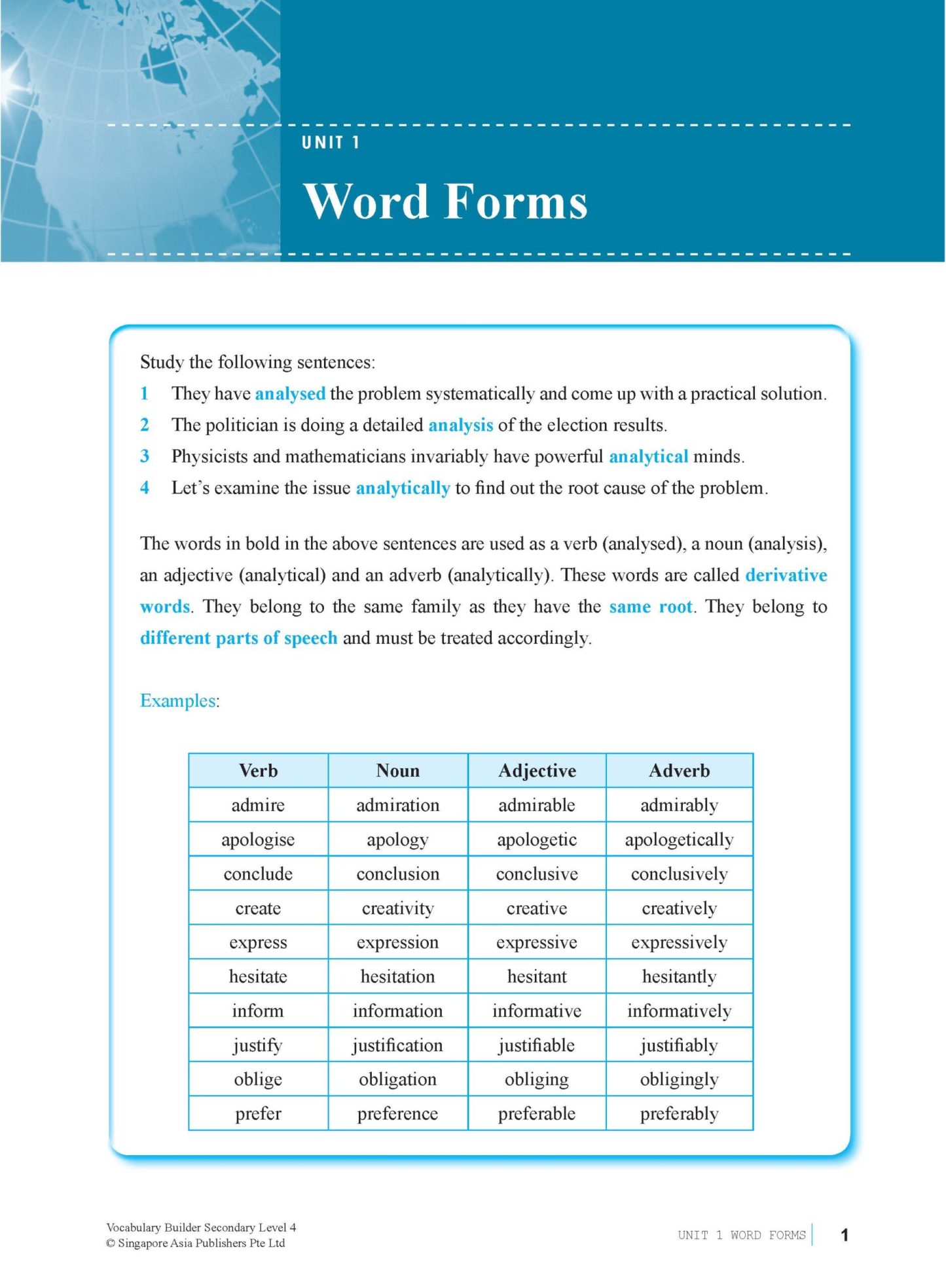 Vocabulary Builder Secondary Level 4