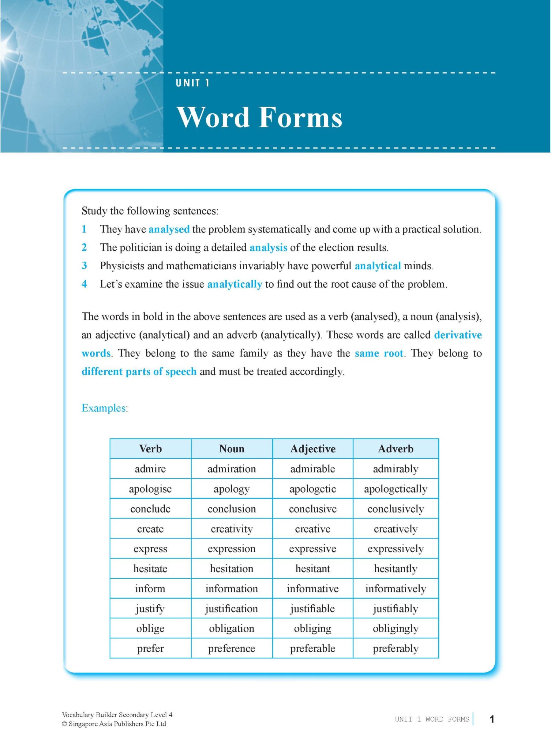 Vocabulary Builder Secondary Level 4