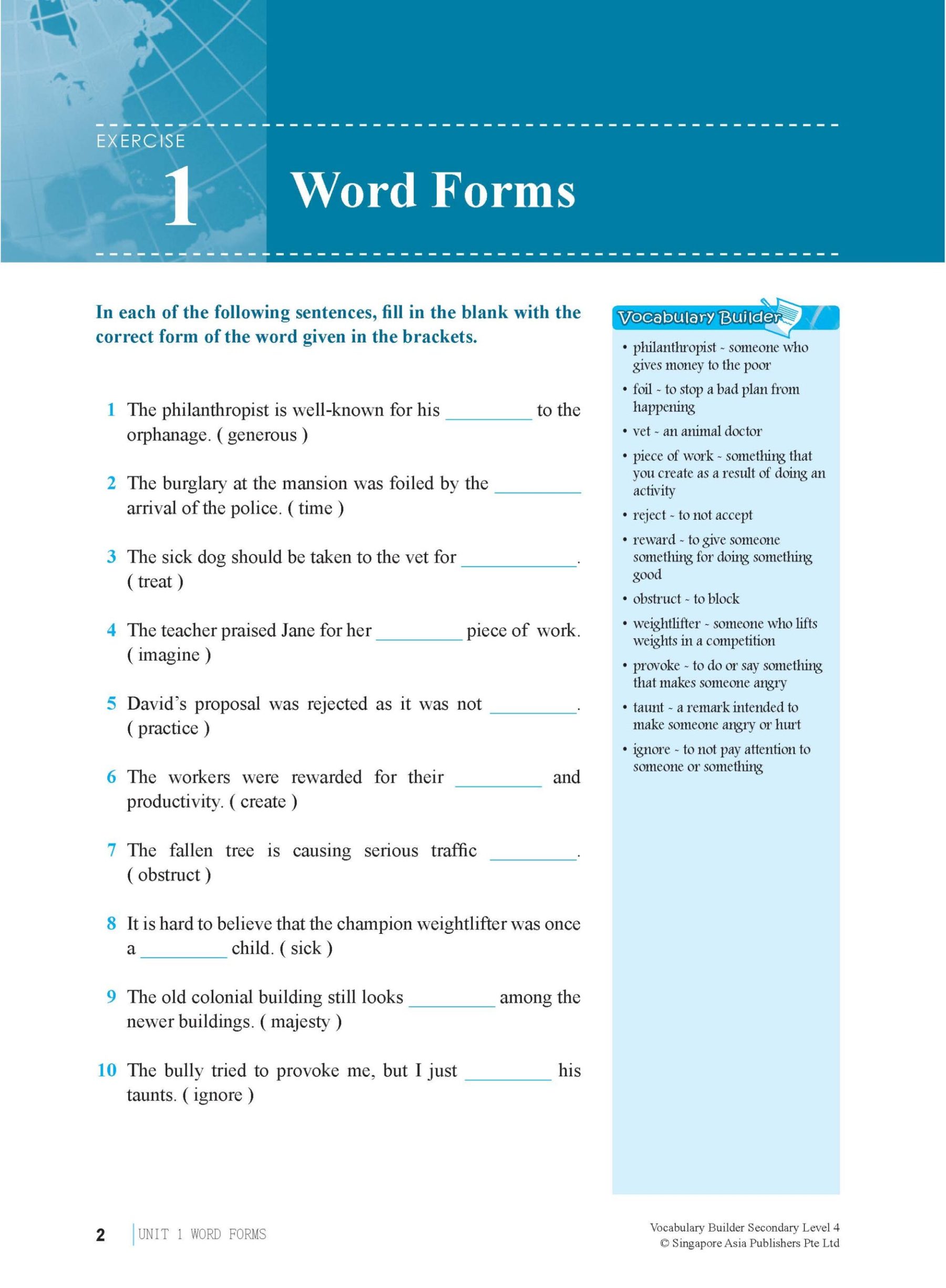 Vocabulary Builder Secondary Level 4