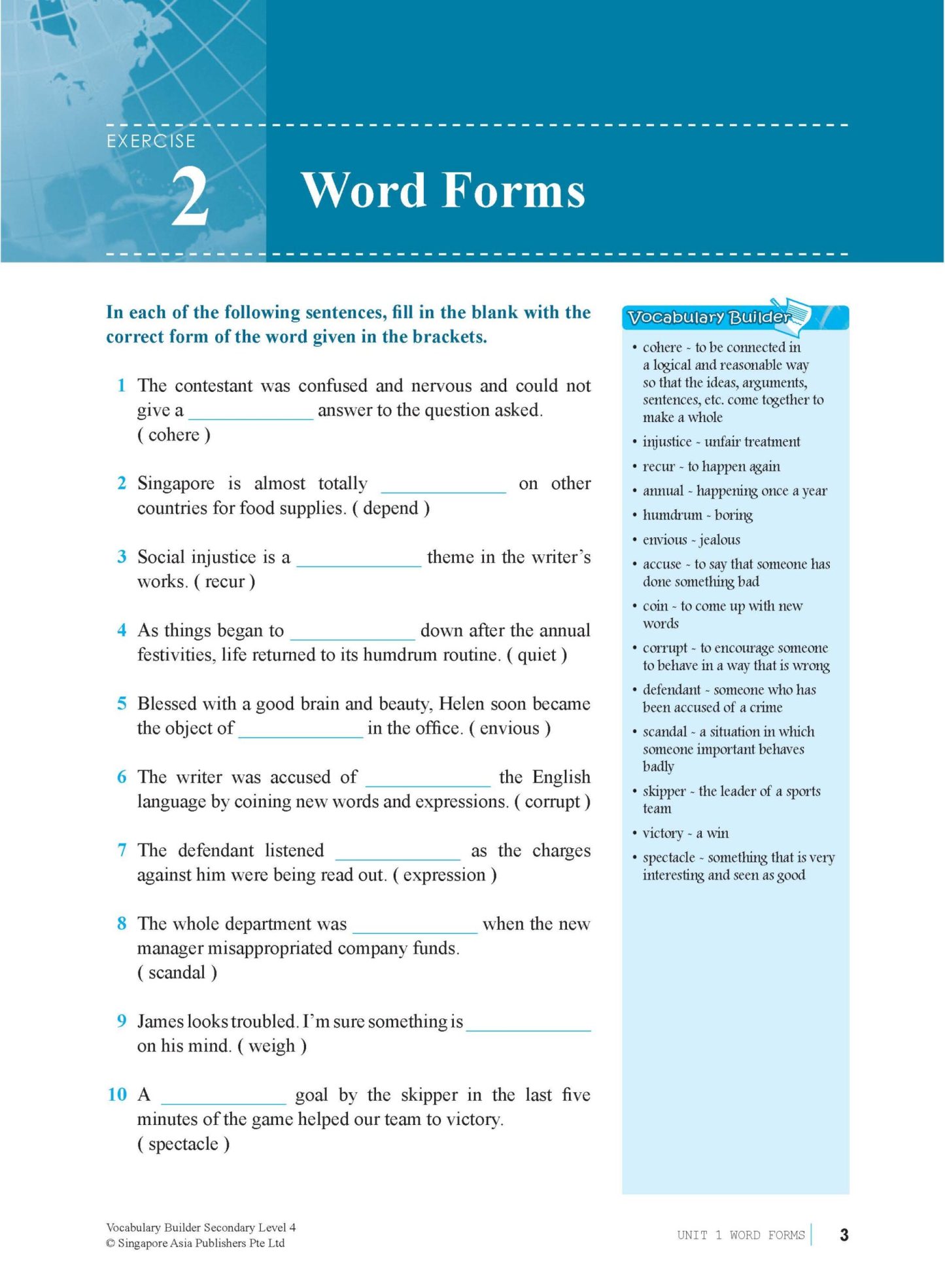 Vocabulary Builder Secondary Level 4